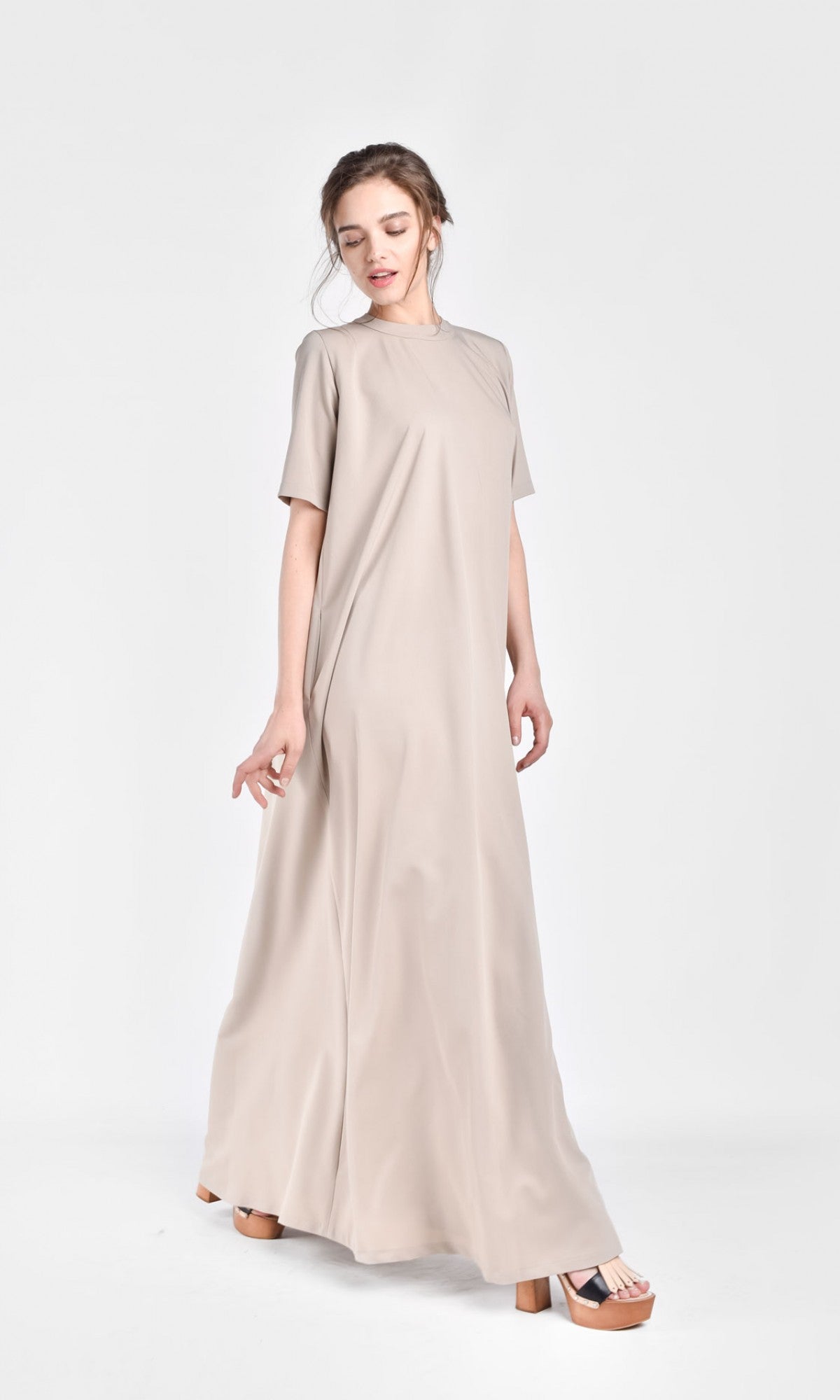 Short Sleeved Maxi Dress - AAKASHA
