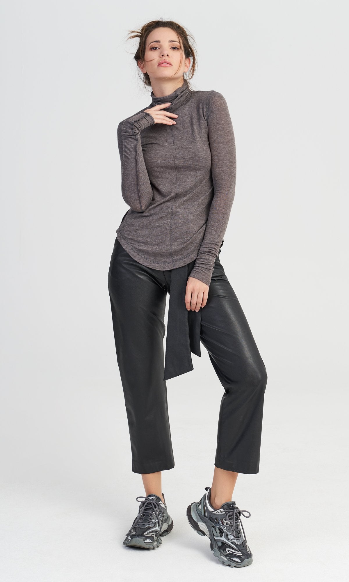 Outside Seam Turtleneck Top - AAKASHA