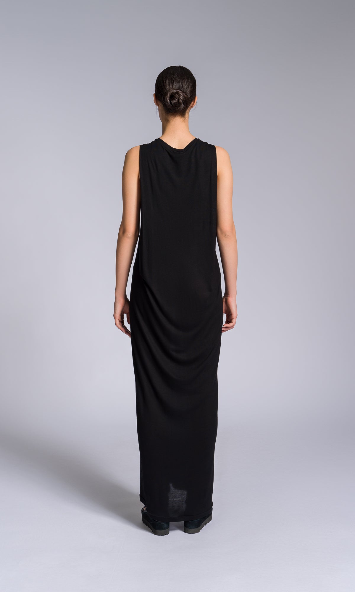 Jersey Column Dress with Folded Sides