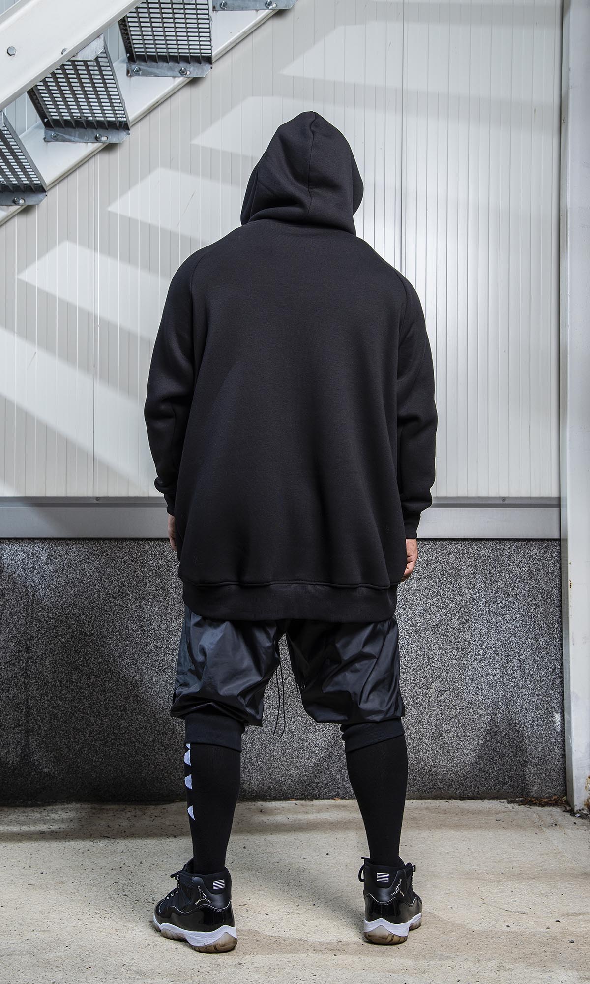 Long Hoodie with Raglan Shoulders - AAKASHA