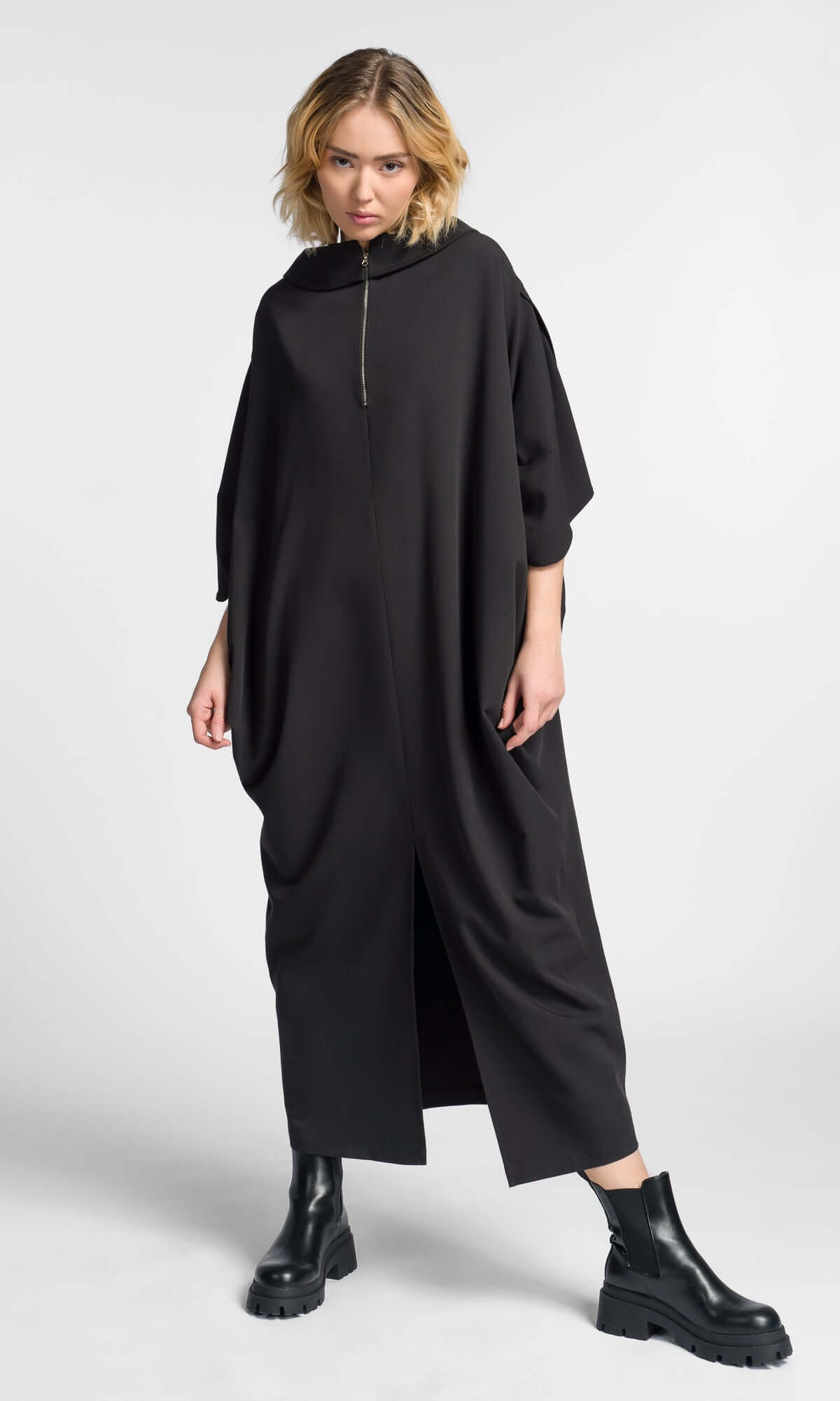 Robe longue bicolore