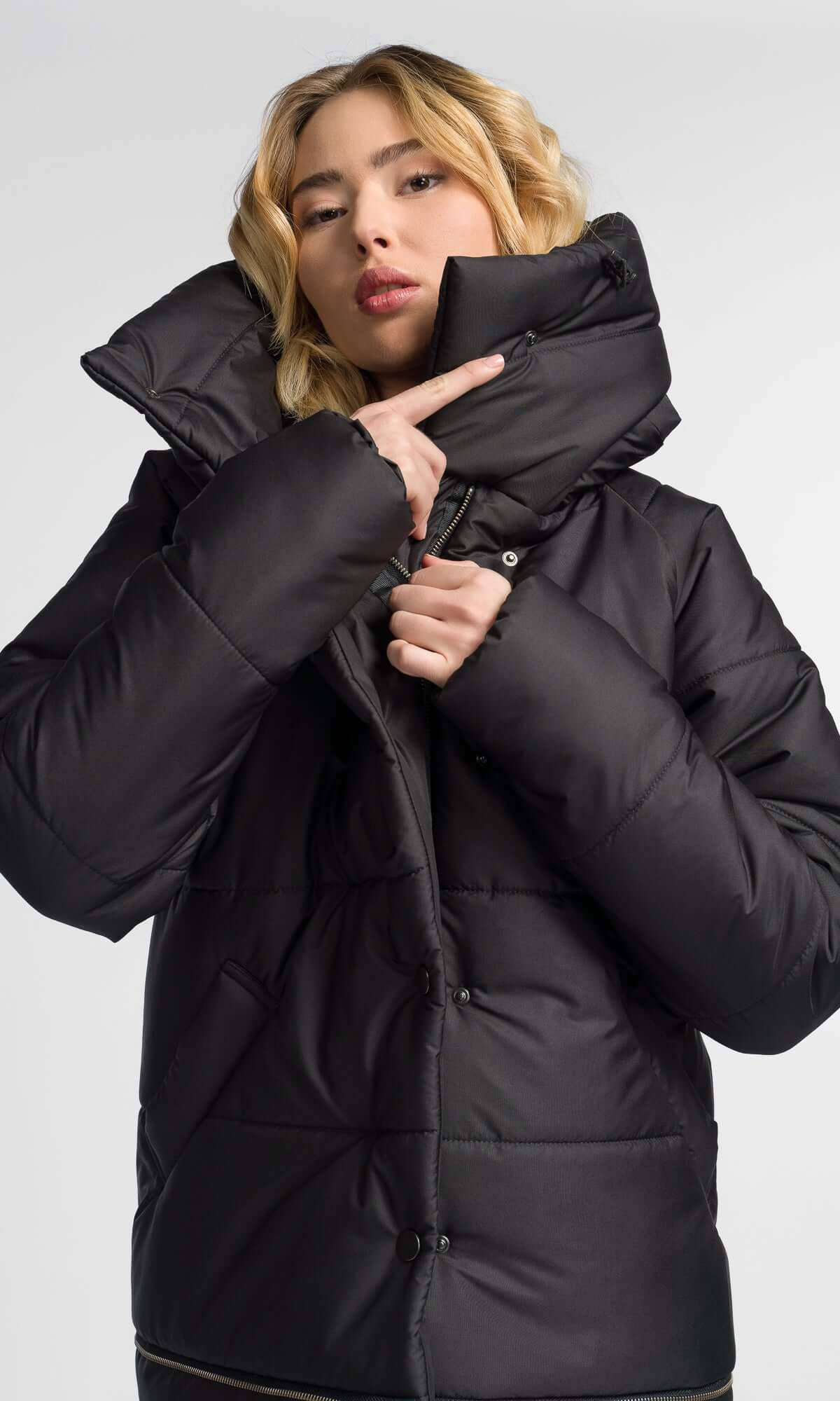 Veste matelassée droite amovible
