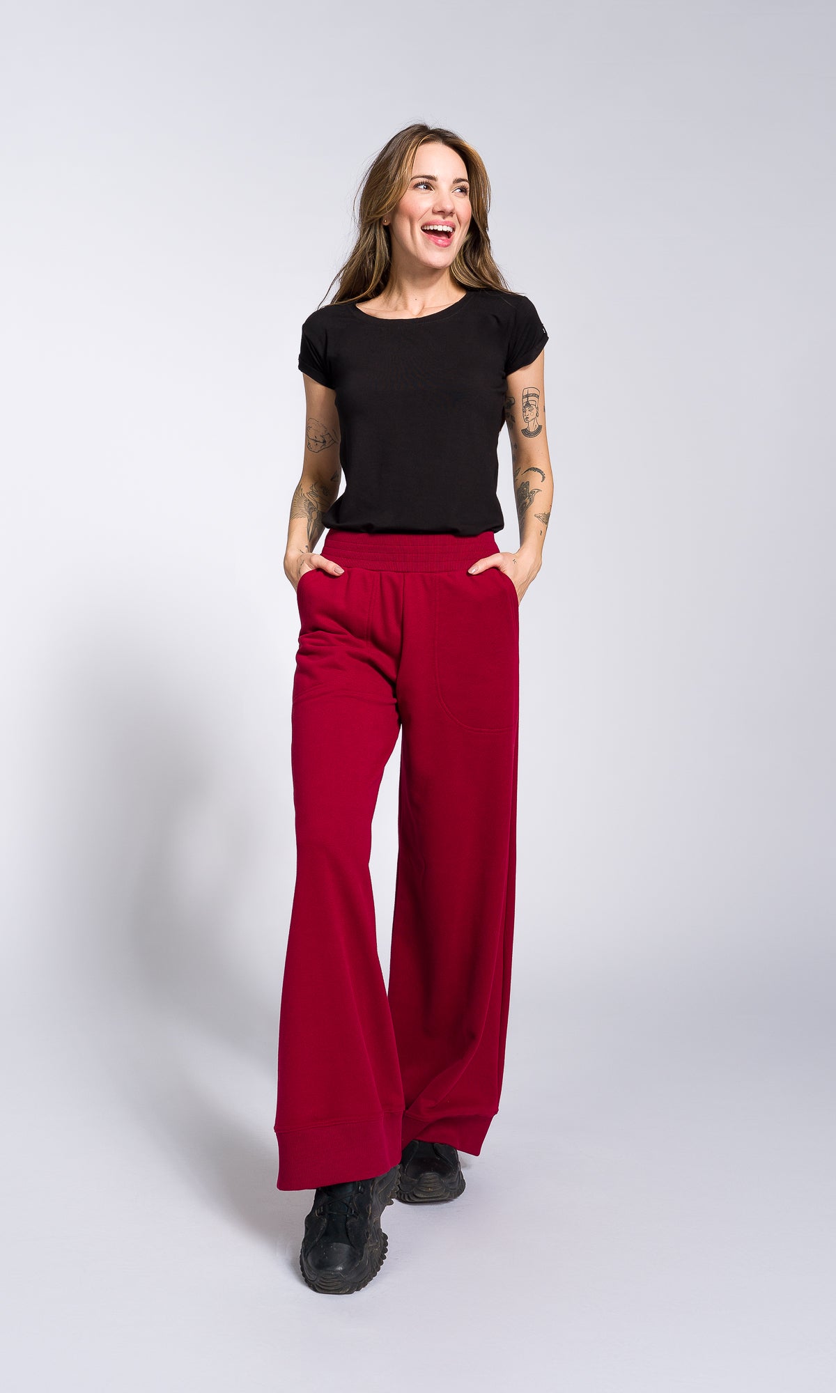 Soft Cotton Wide Leg Pants - AAKASHA