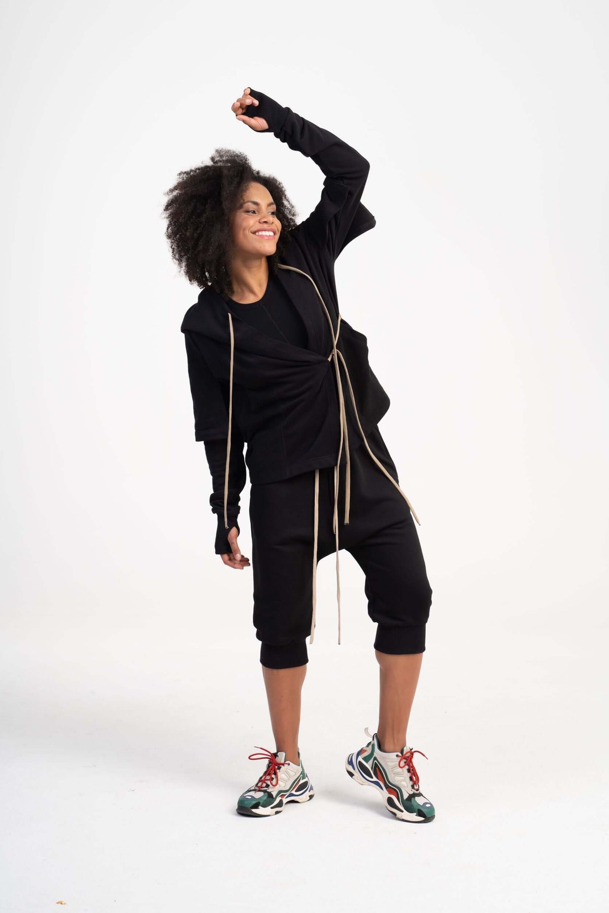 Hoodie à manches modulables