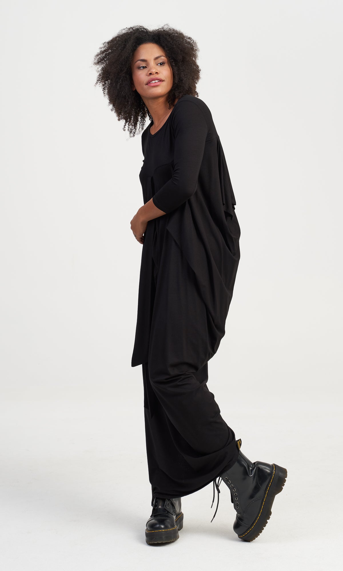 Long Asymmetric Dress with Side Slit