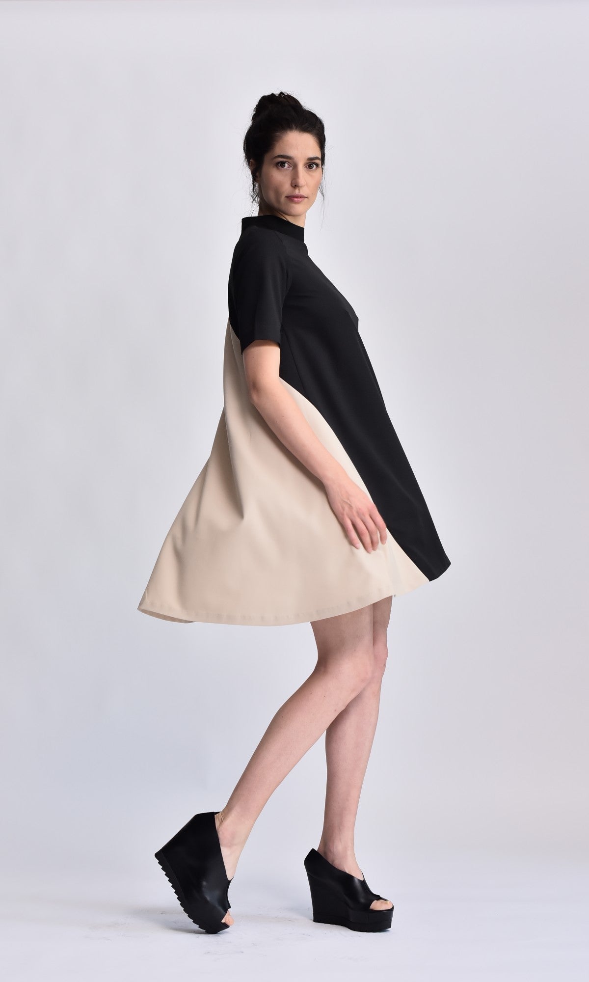 Bicolour Mini Dress - AAKASHA