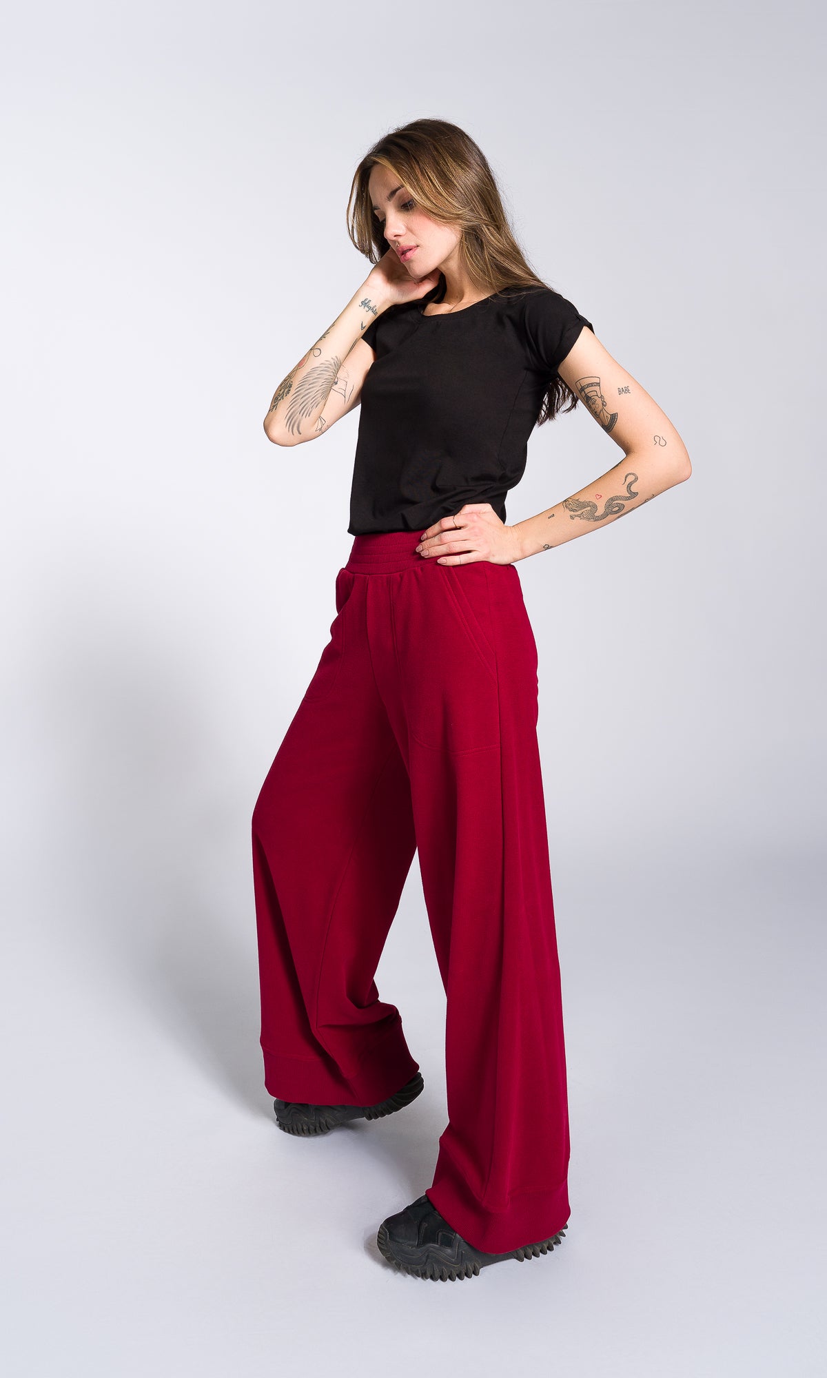 Soft Cotton Wide Leg Pants - AAKASHA