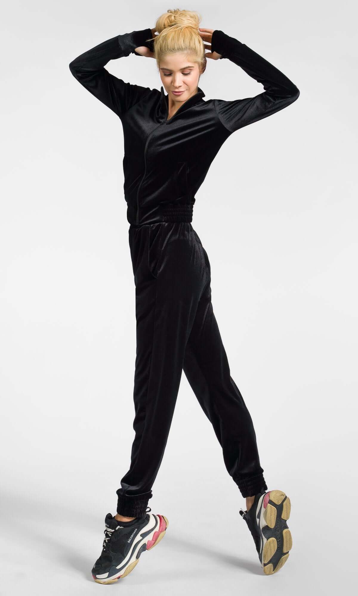 Pantalon en velours resserré aux chevilles