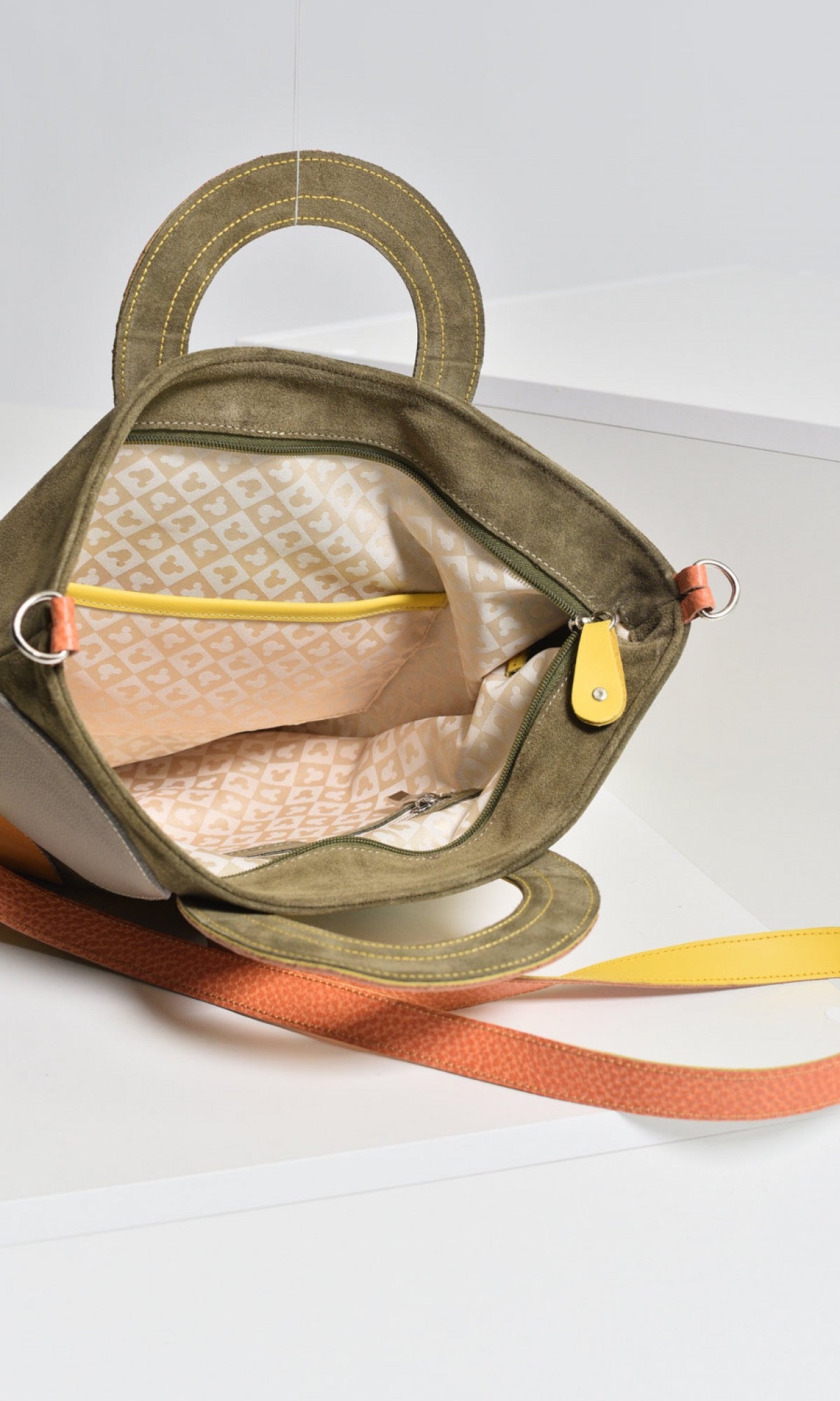 Multicolor Foldover Crossbody Clutch