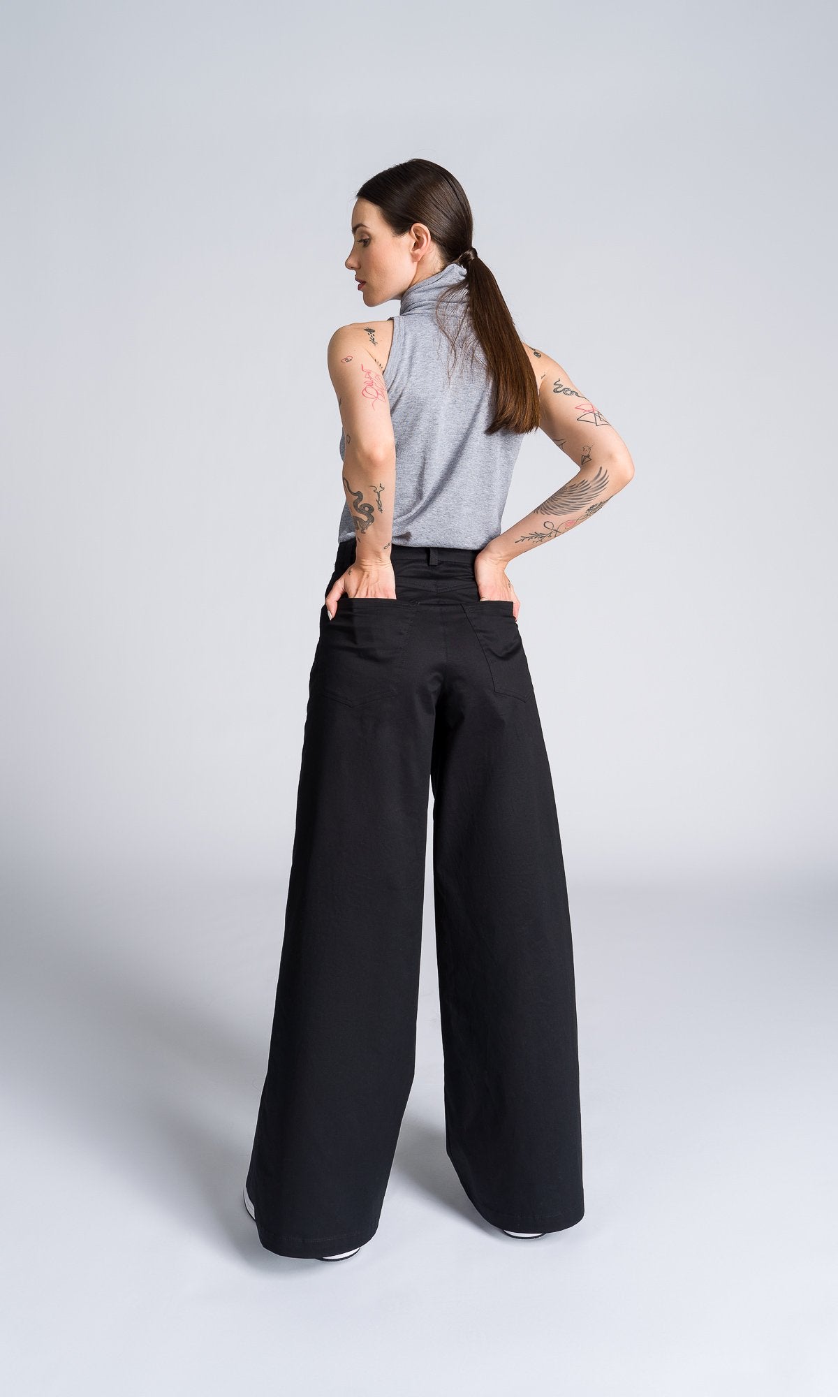 Straight Wide Leg Pants - AAKASHA