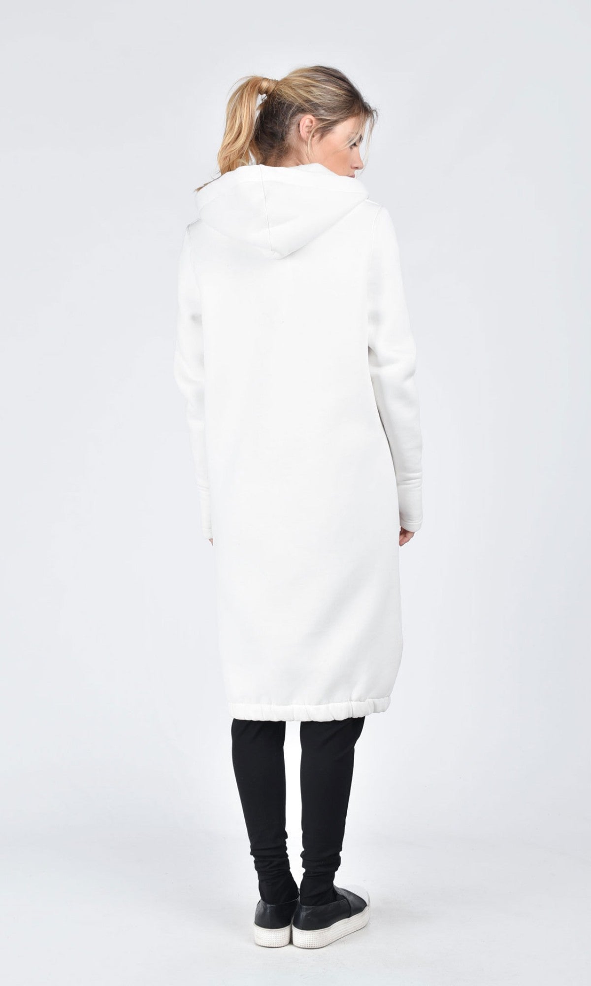 Long Zipper Hoodie Coat - AAKASHA