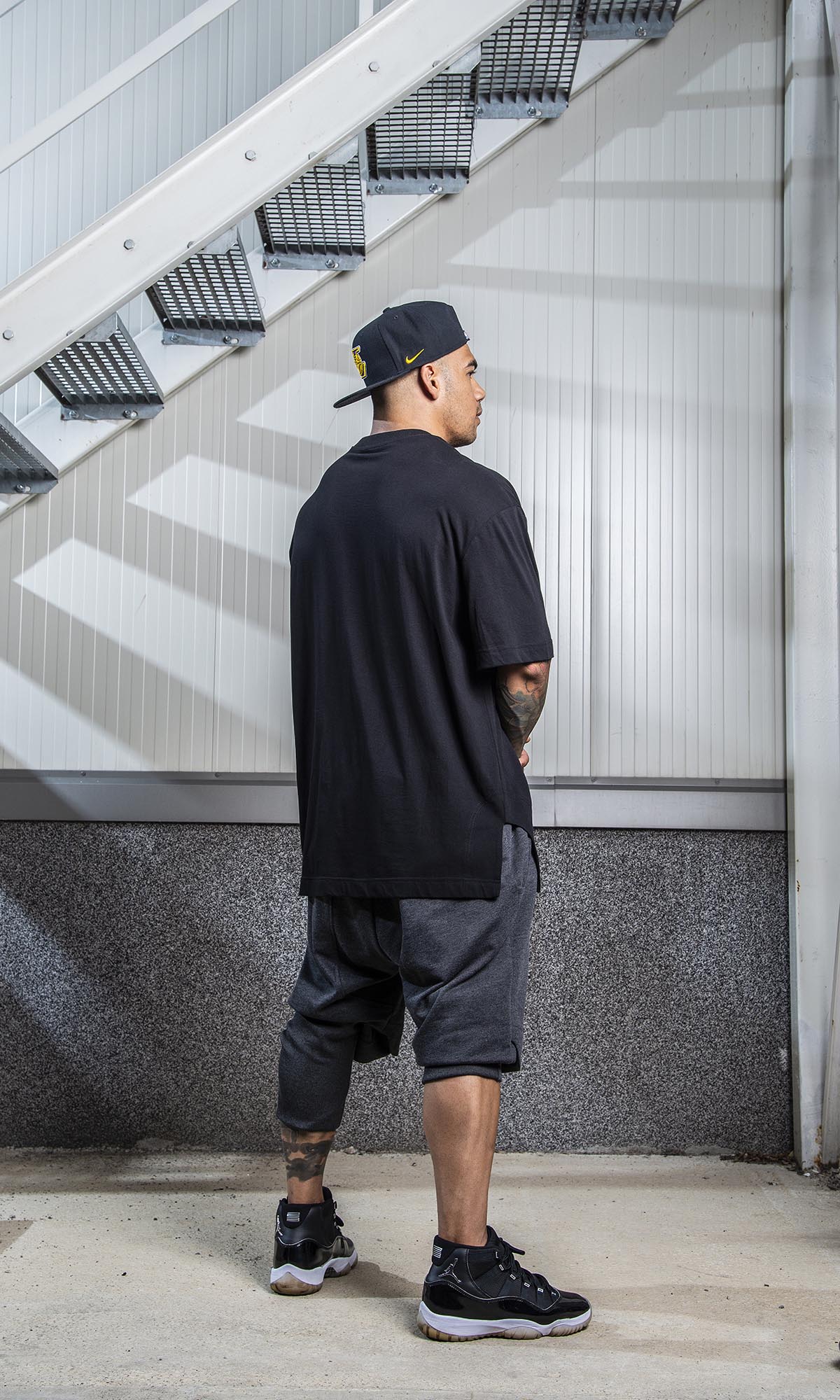 Oversized Split-Hem T-Shirt - AAKASHA