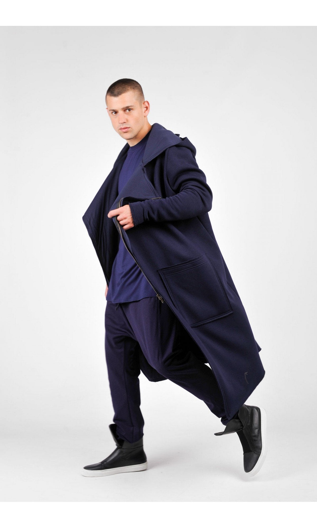 Hooded Lined Soft Coat