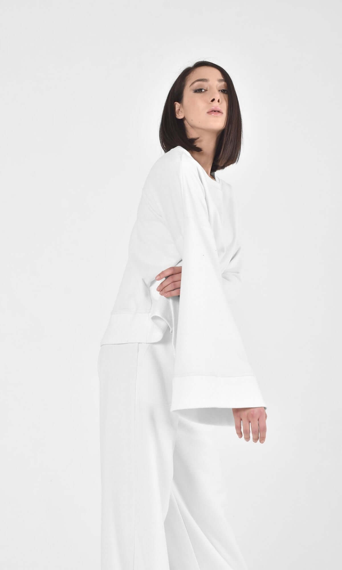 Blusa raffinata con maniche a campana
