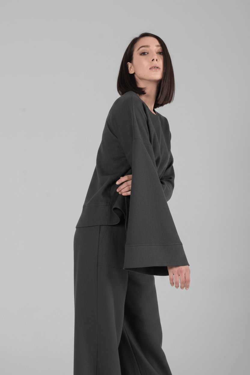 Blouse élégante à manches cloche