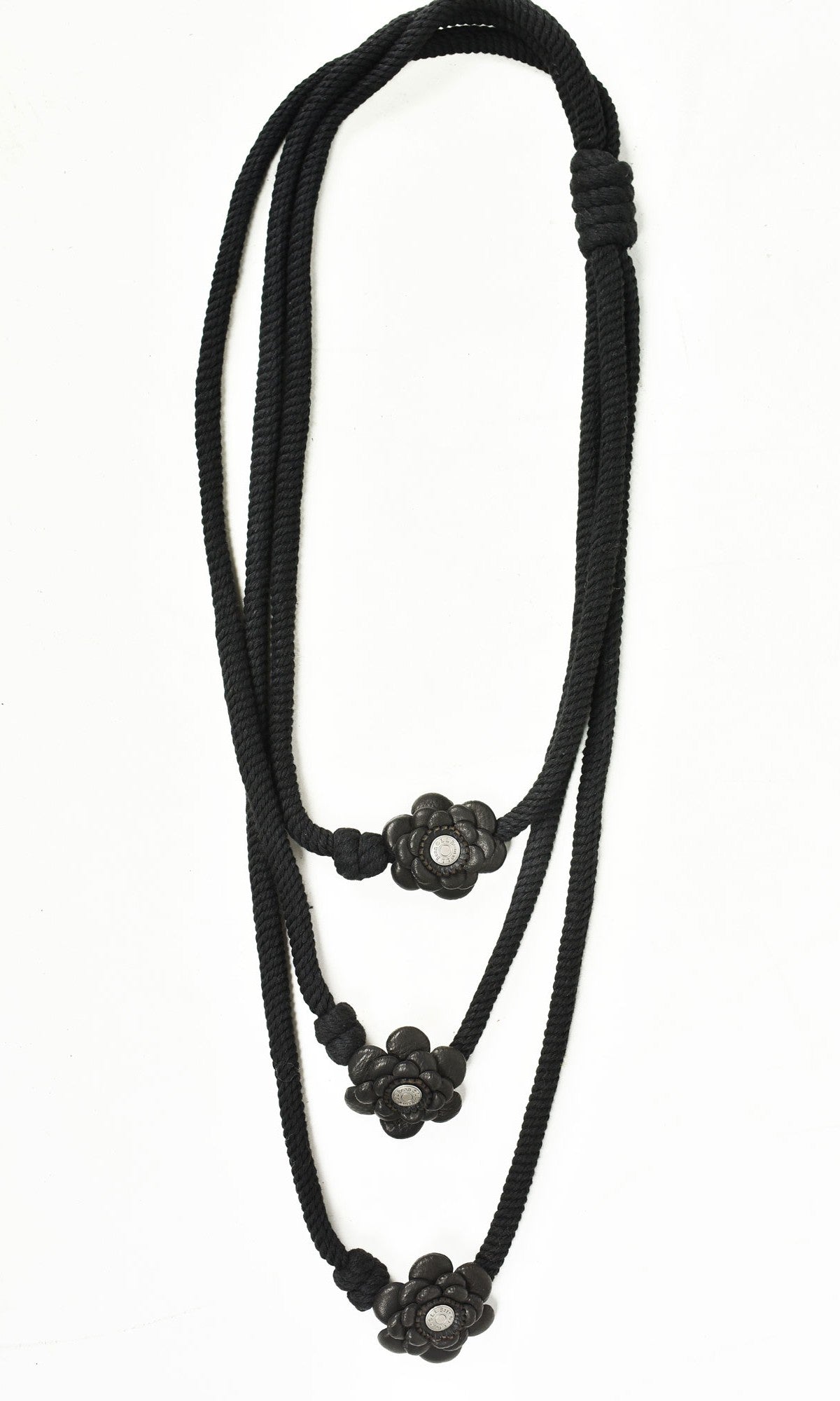 Little flowers Leather Necklace