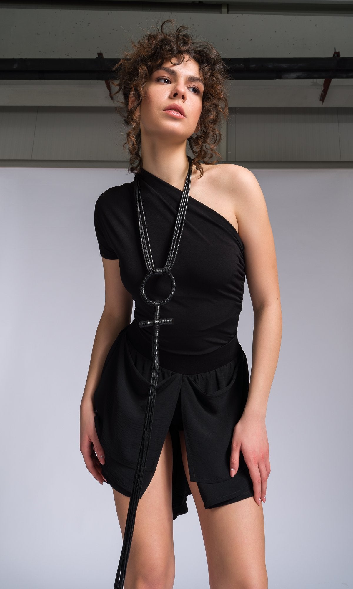Leather Cross Pendant Necklace - AAKASHA