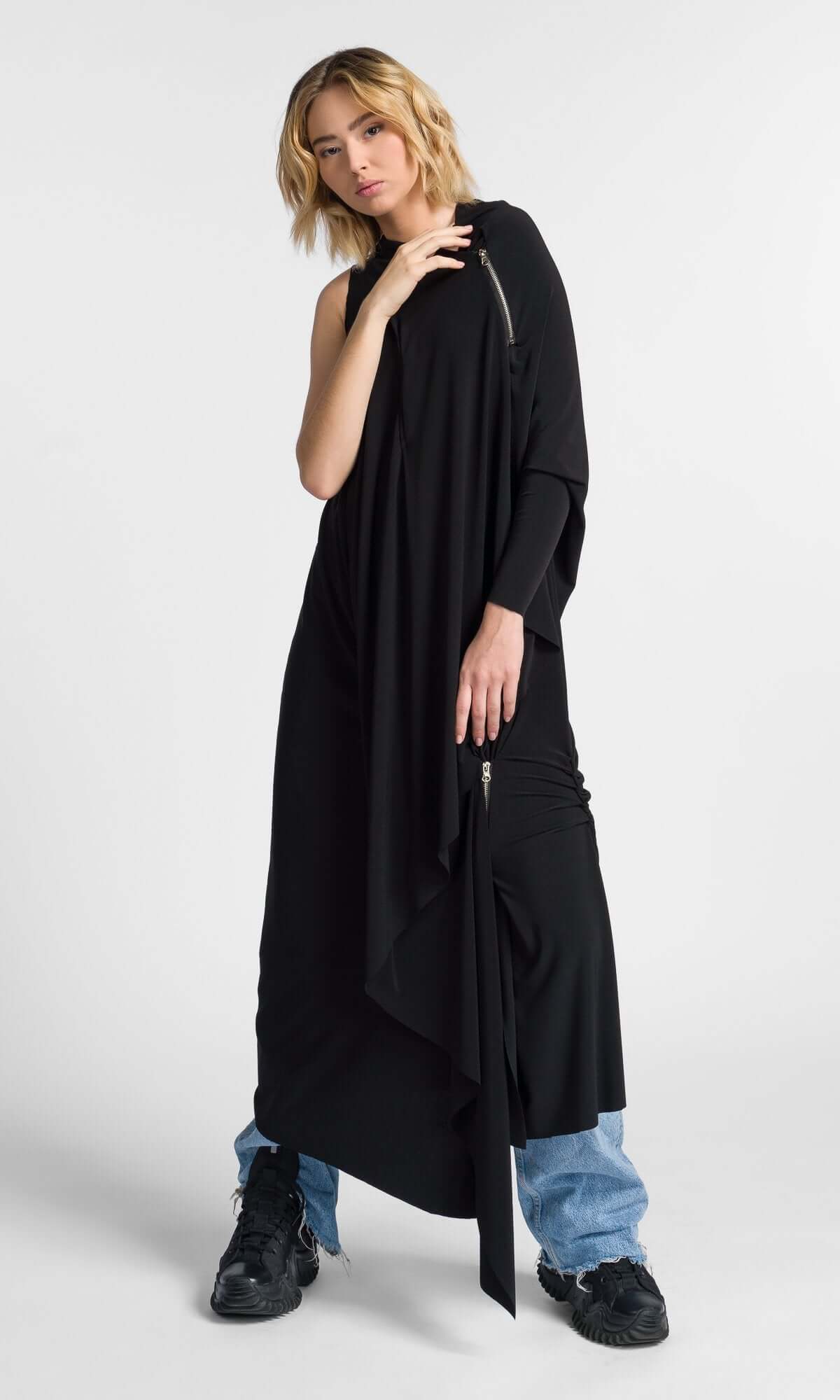 Gilet tunique long multifaçon