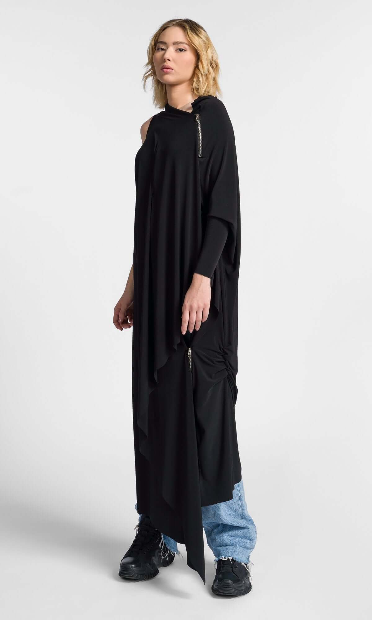 Gilet tunique long multifaçon