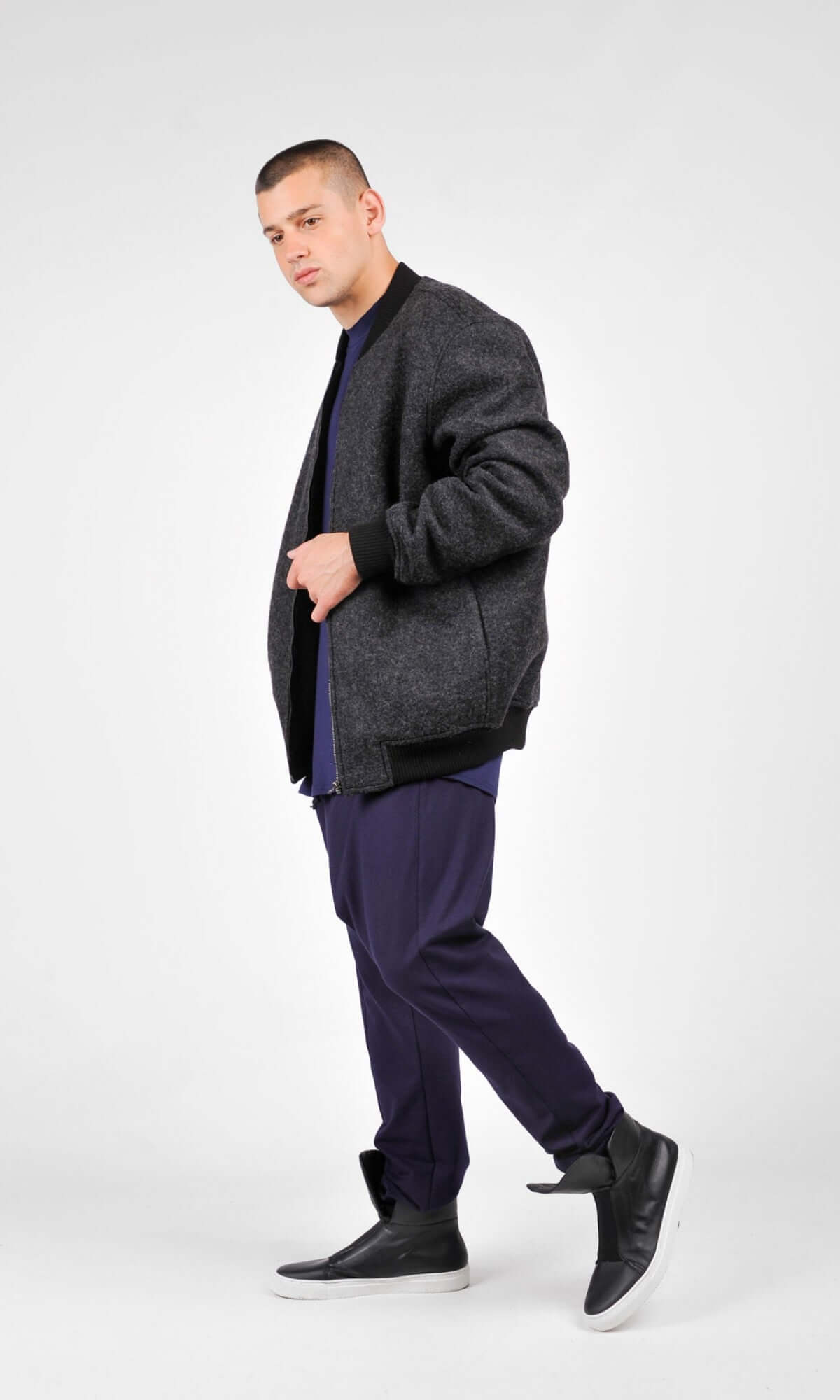 Manteau gris foncé