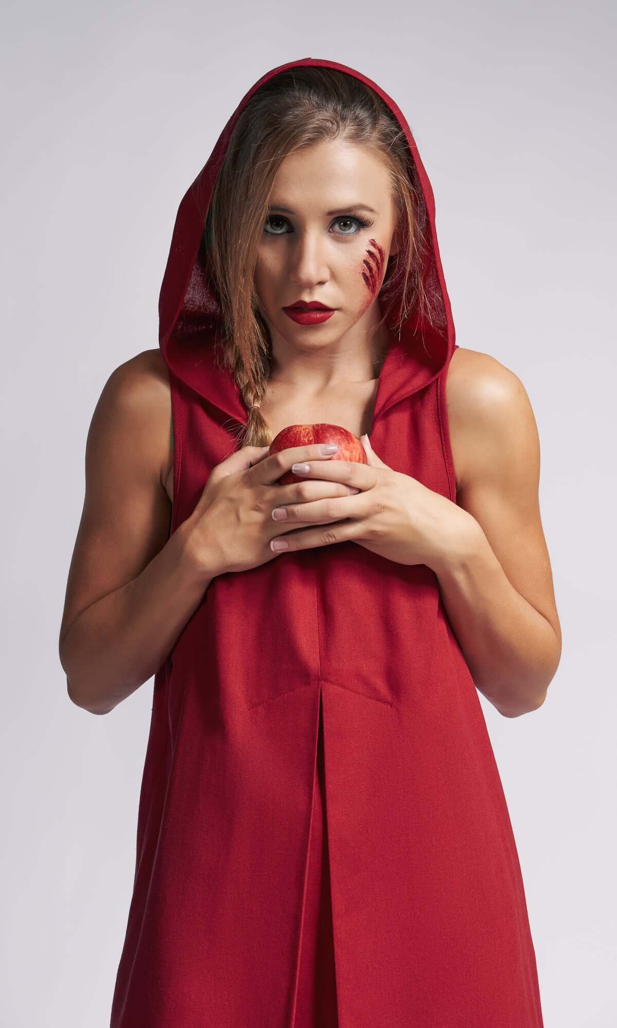 Minikleid mit Kellerfalte