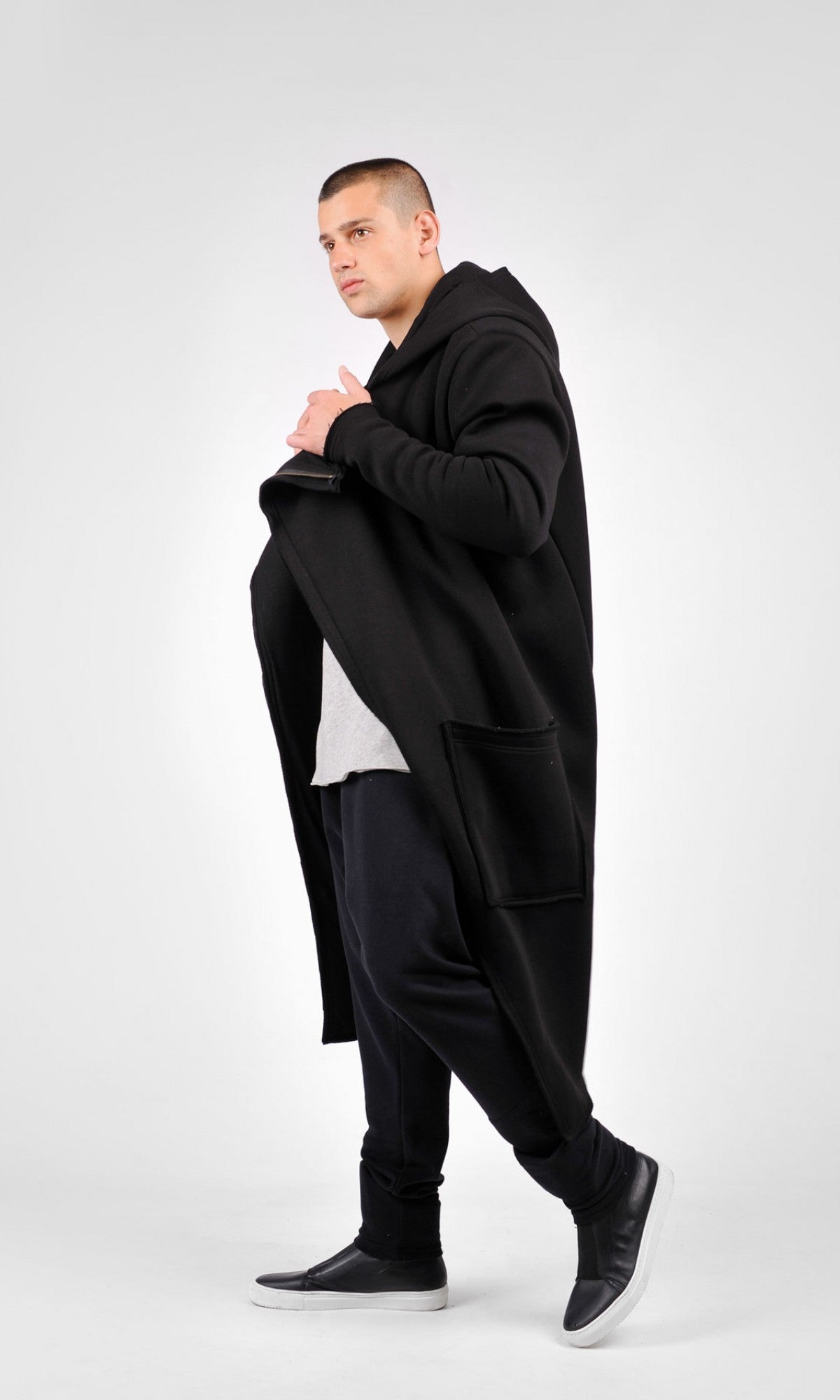 Hooded Lined Soft Coat