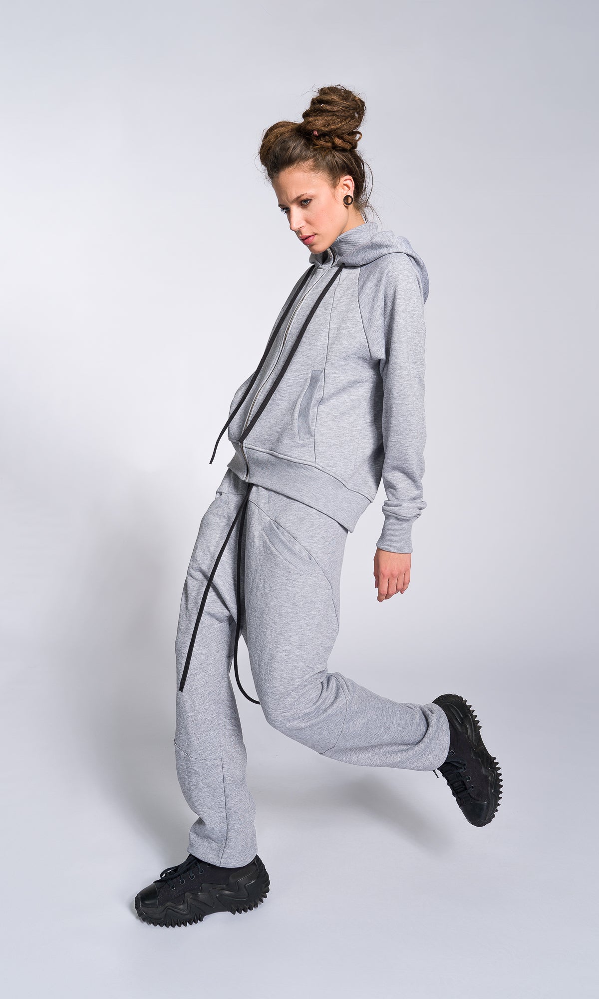 Zip-up Hooded Sweatshirt - AAKASHA