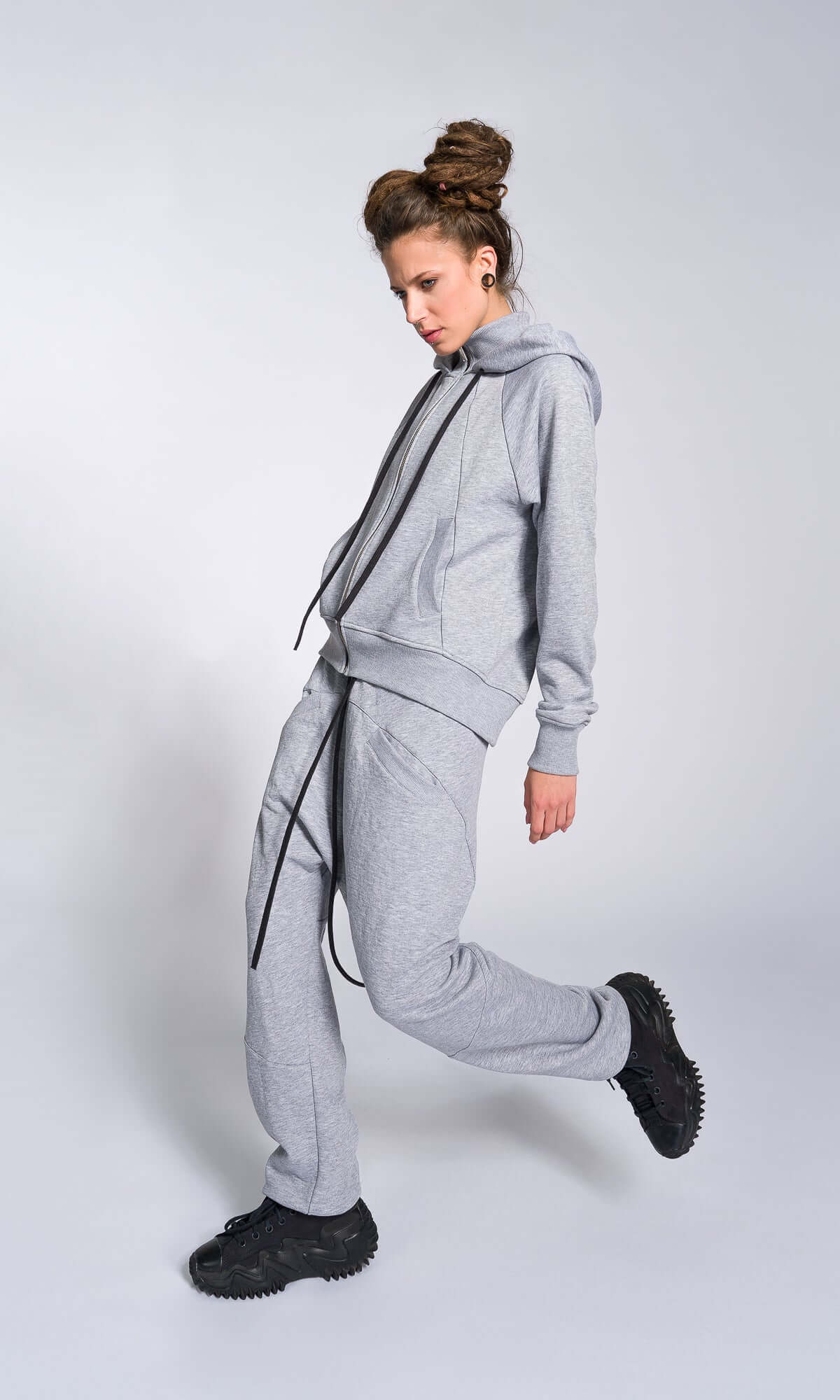 Zip-up Hooded Sweatshirt - AAKASHA