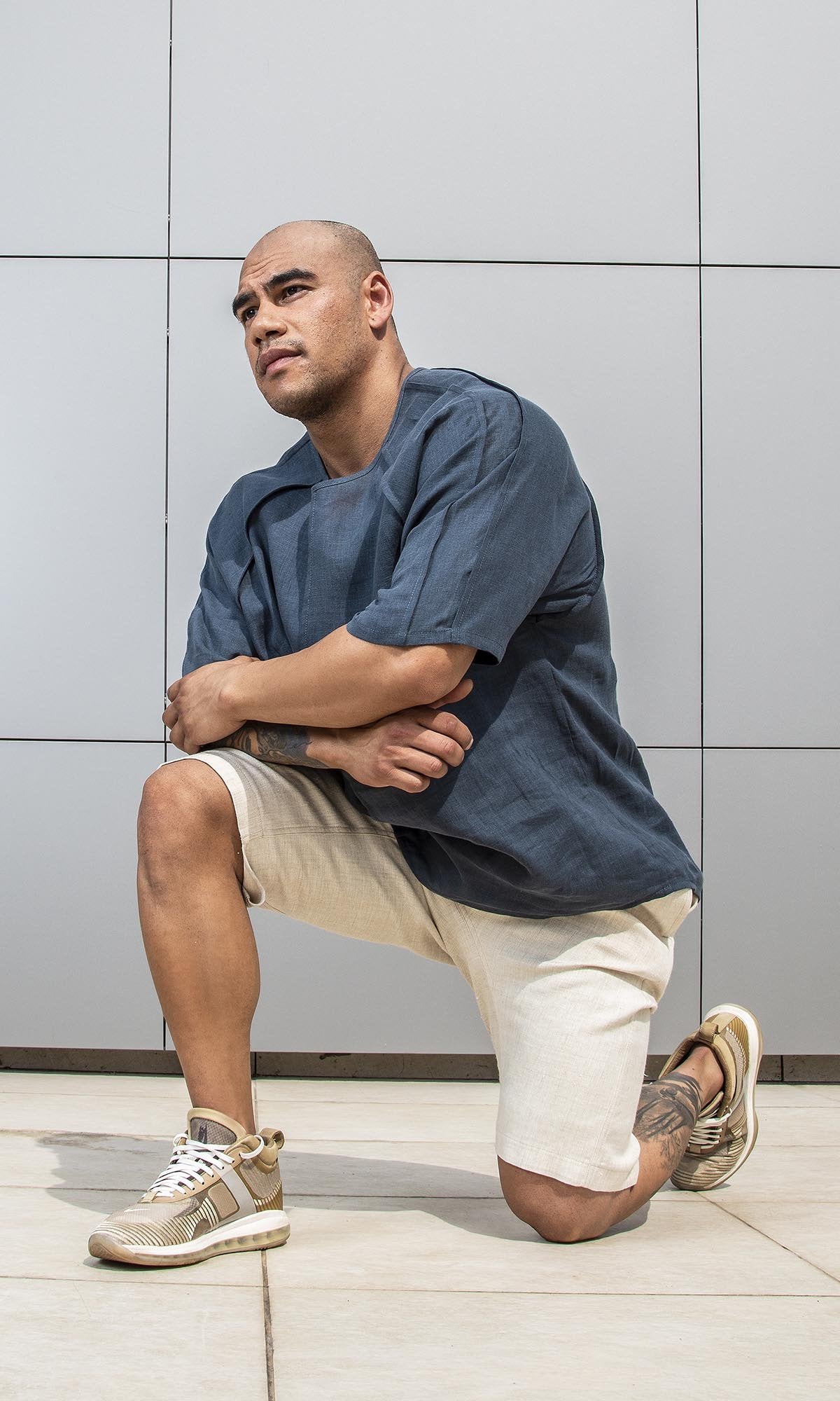 Casual Linen Harem Shorts - AAKASHA
