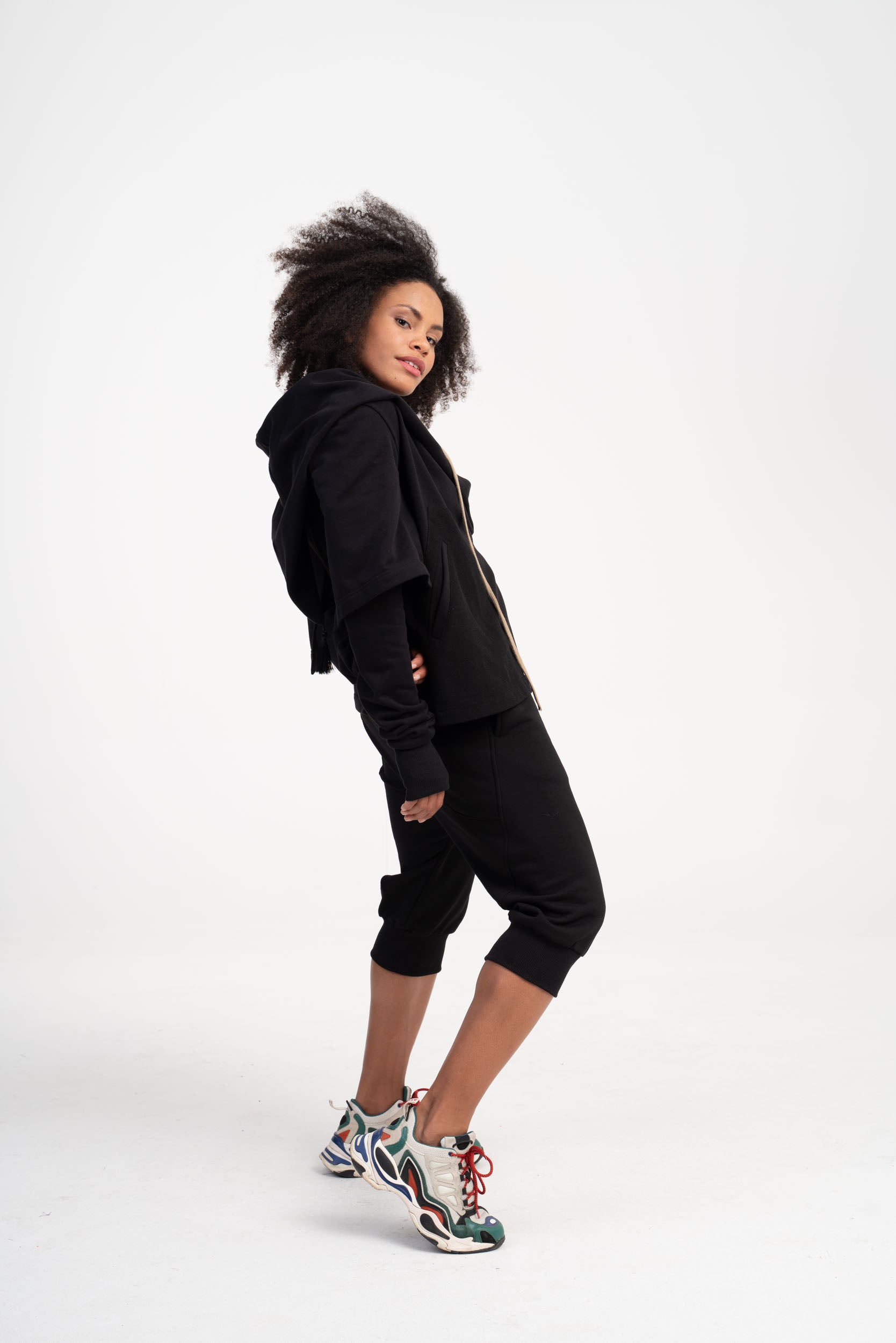 Multi Way Sleeves Hoodie