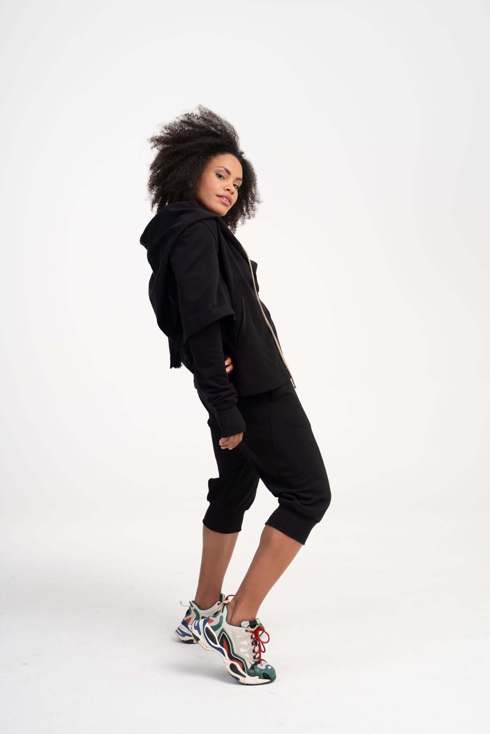 Hoodie à manches modulables