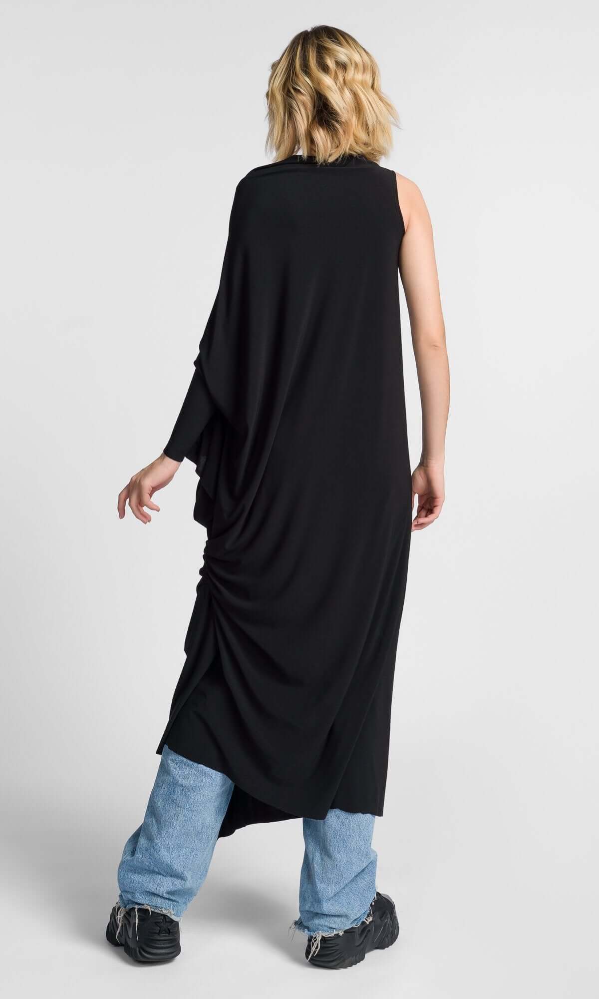 Gilet tunique long multifaçon