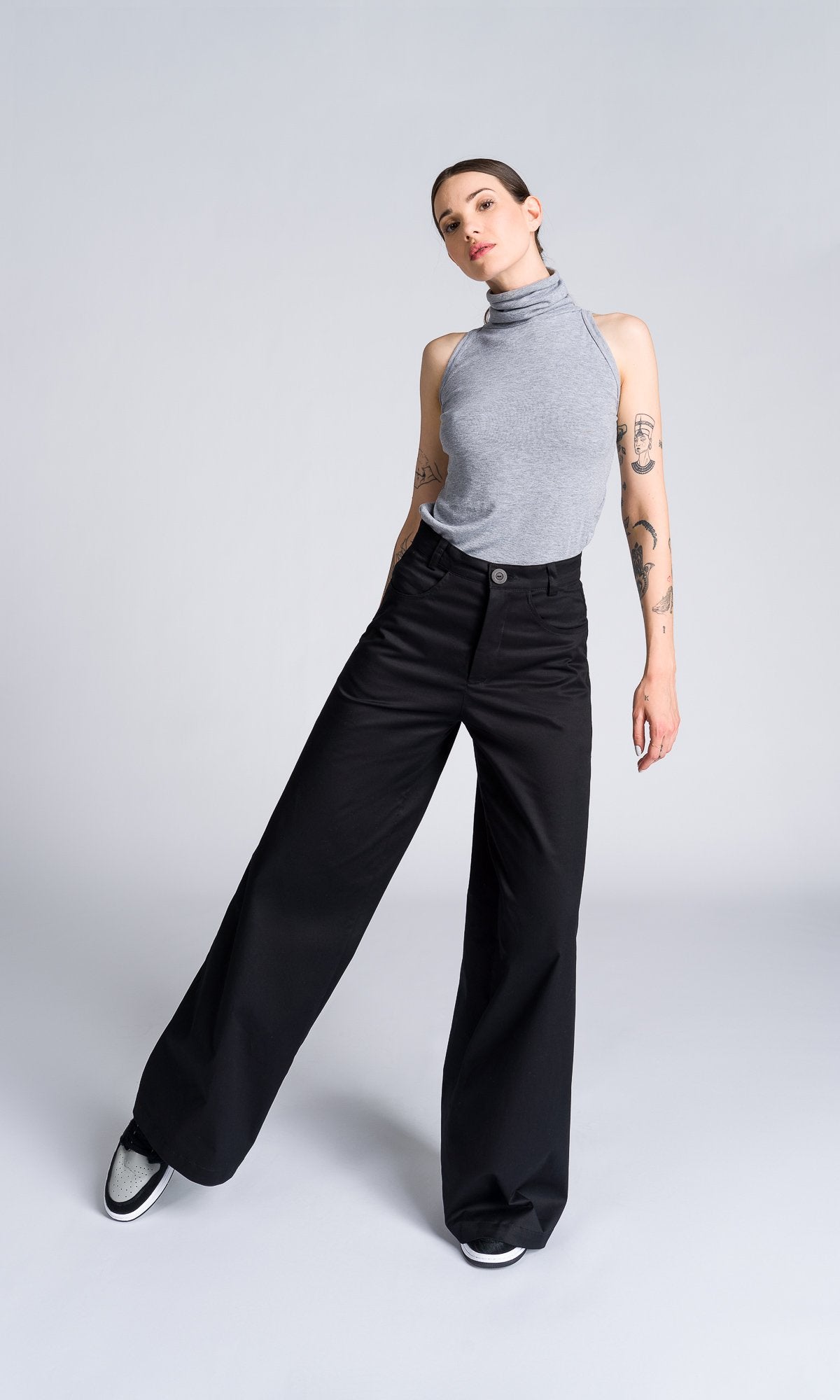 Straight Wide Leg Pants - AAKASHA