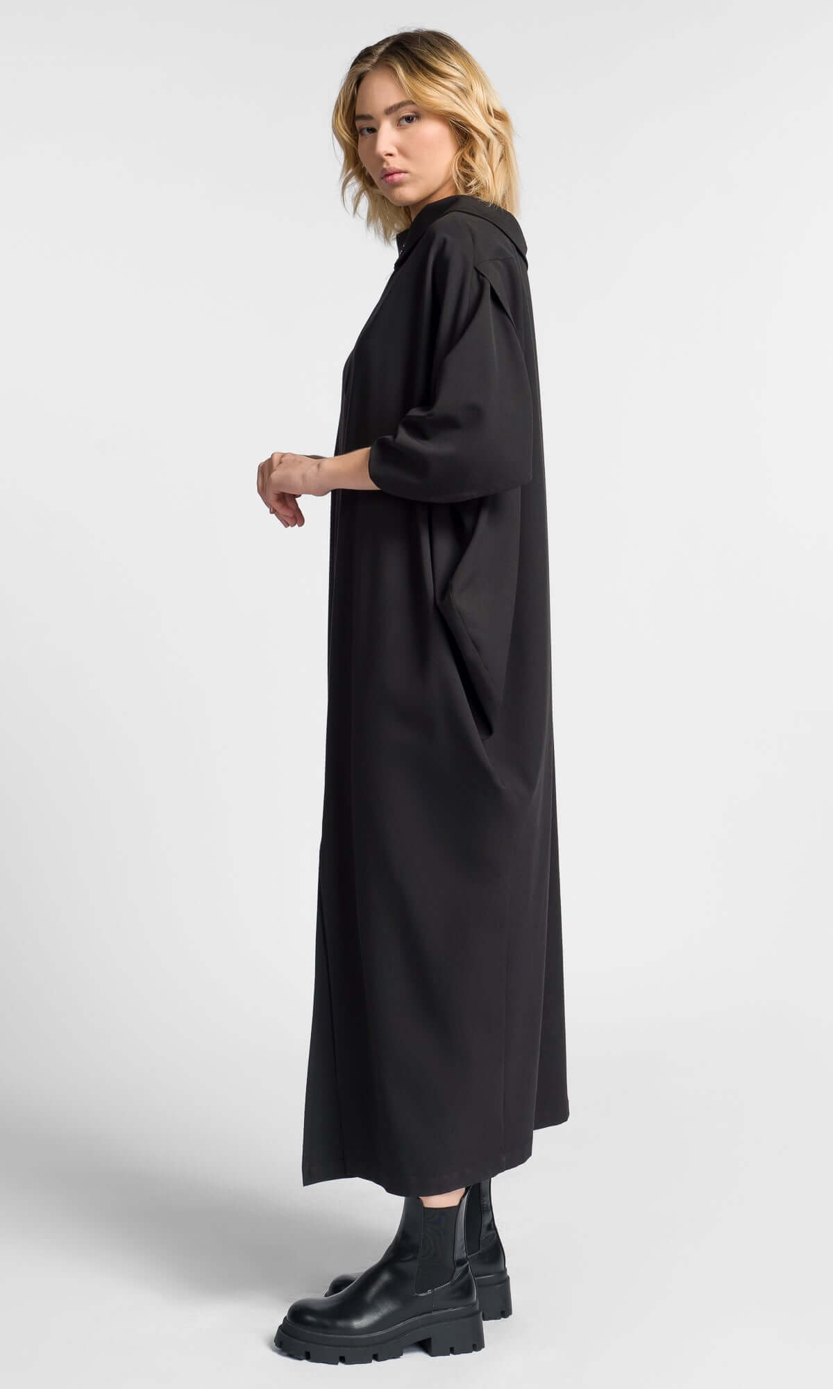 Robe longue bicolore