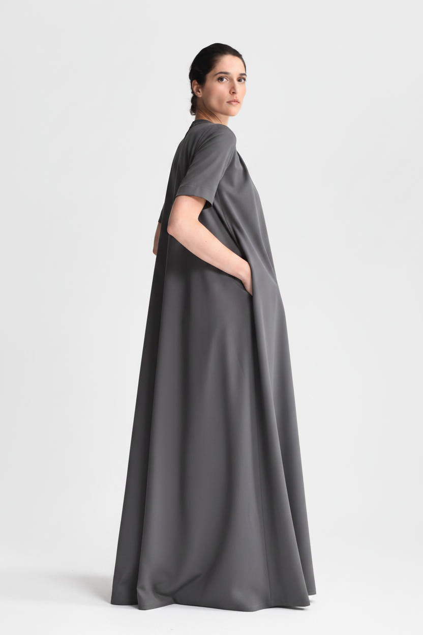 Short Sleeved Maxi Dress