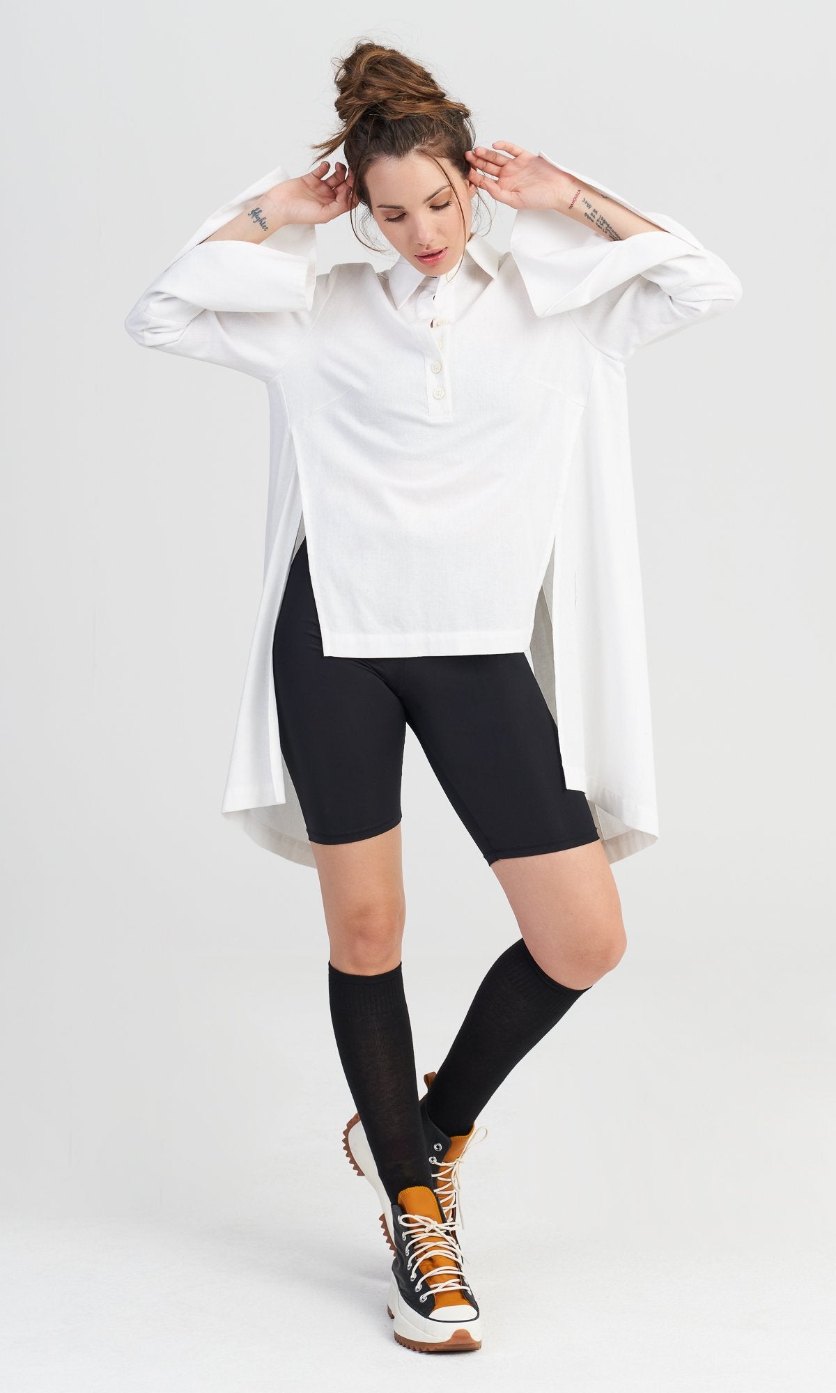 Elegant Asymmetric Linen Shirt