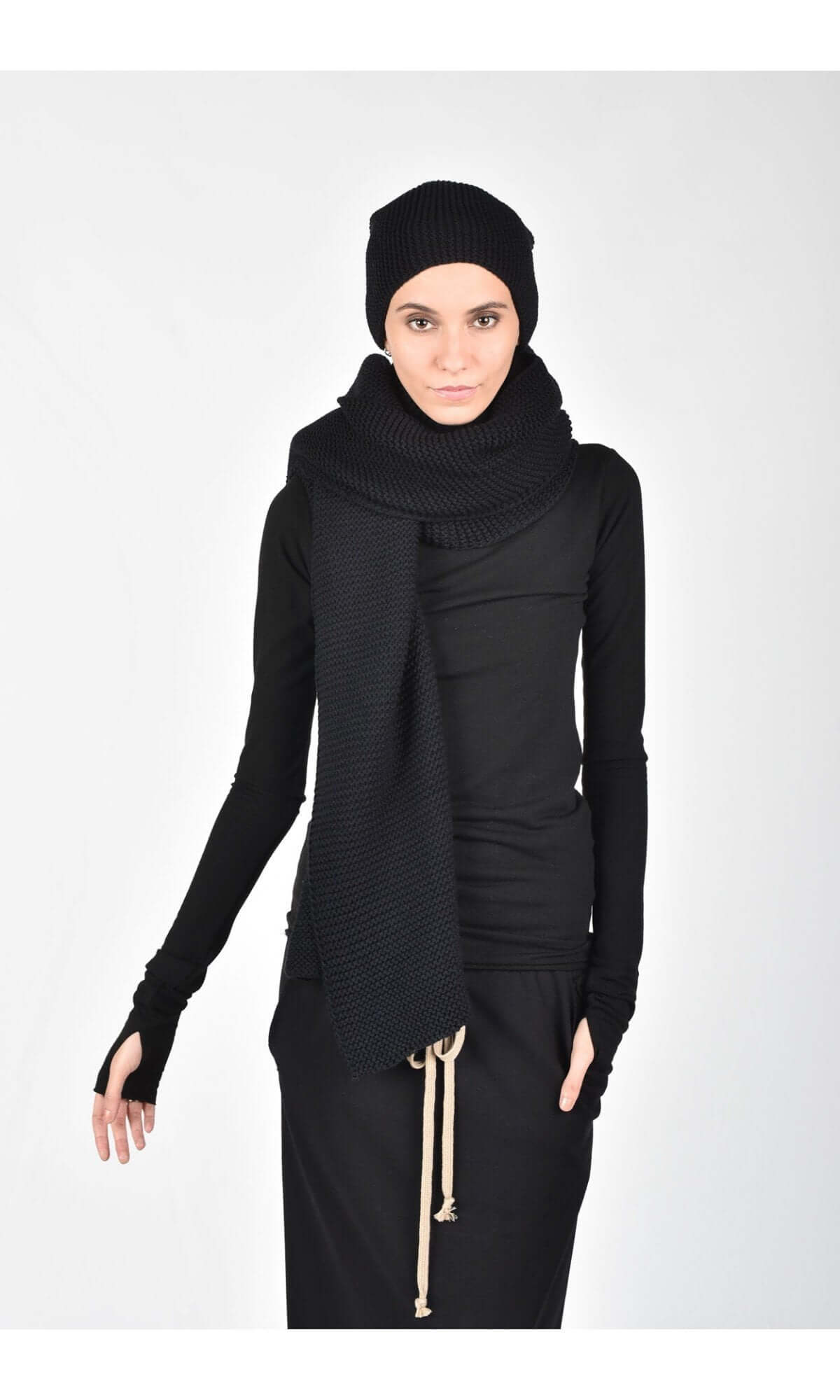 Bonnet ample en maille chaude