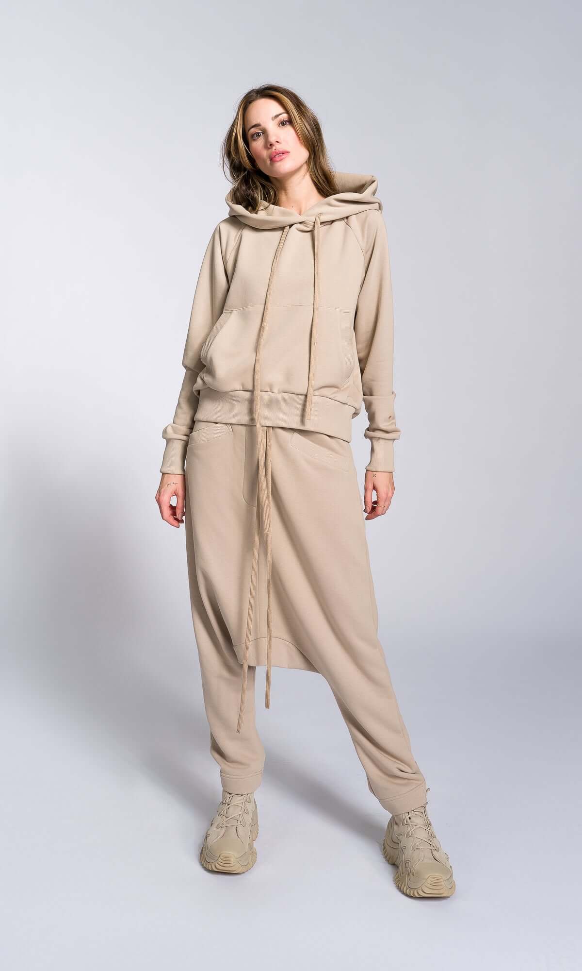 Deep Drop Crotch Cotton Pants - AAKASHA