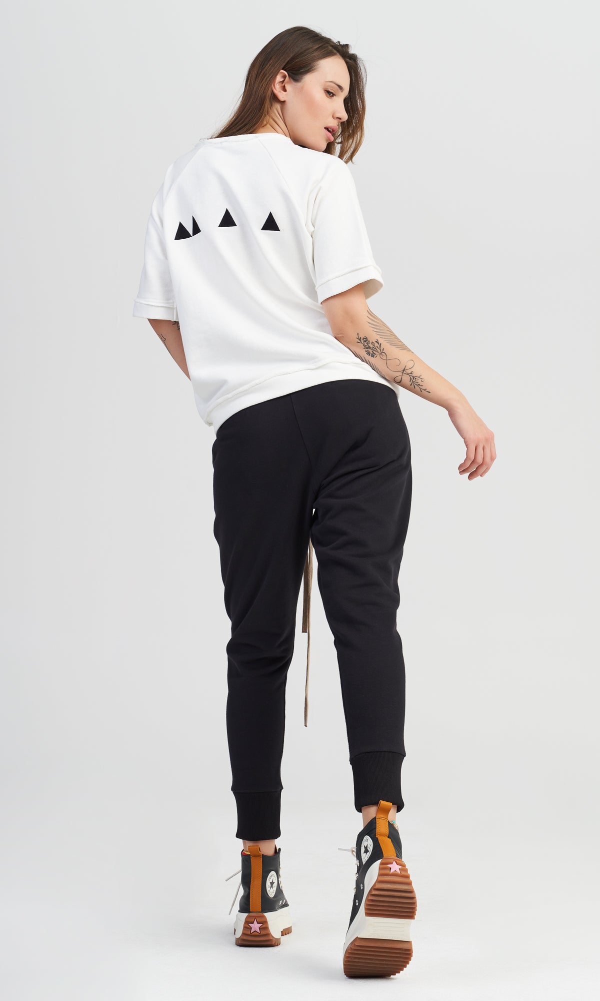 COTTON HAREM PANTS with strings and elastic waistline , loose pants with pockets , handmade by Aakasha