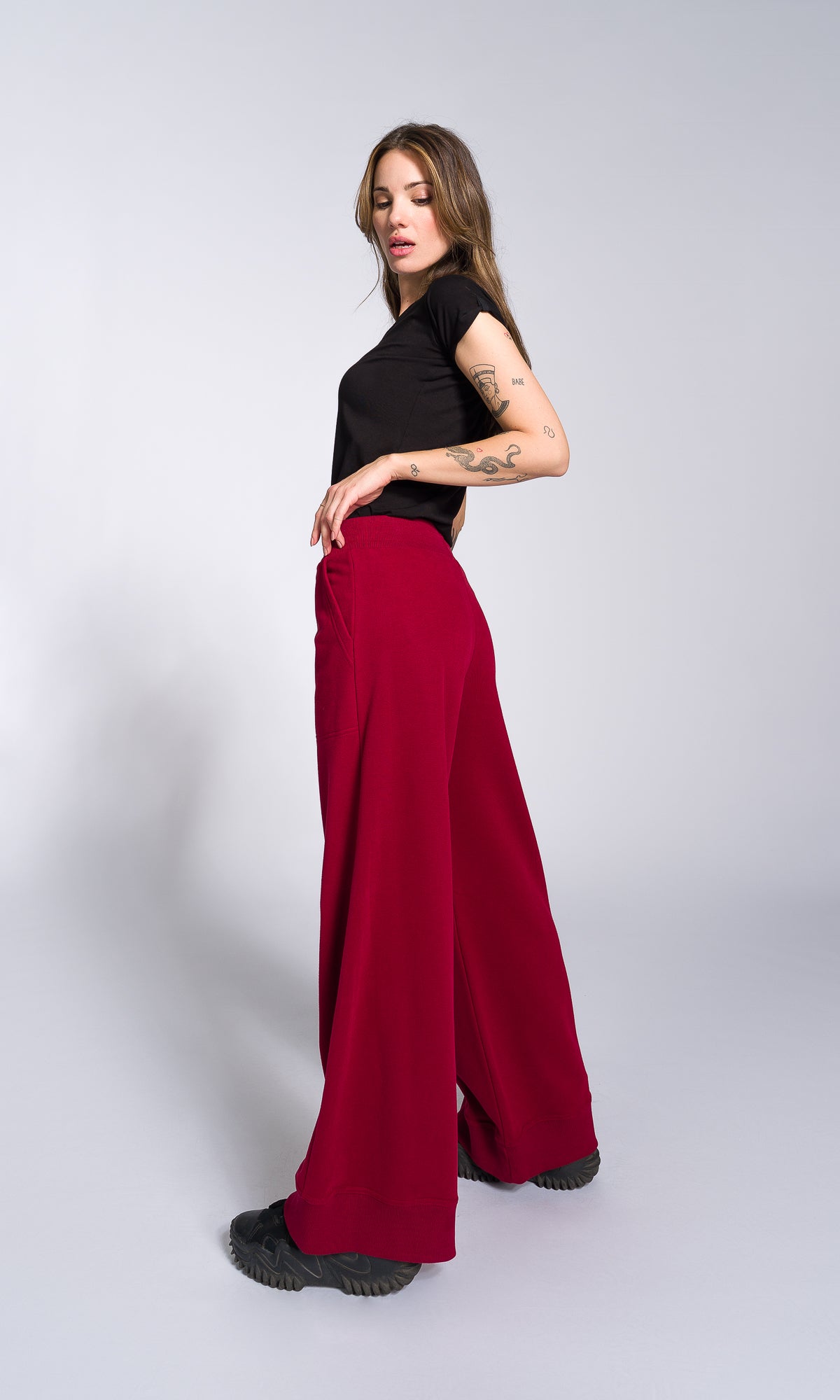 Soft Cotton Wide Leg Pants - AAKASHA