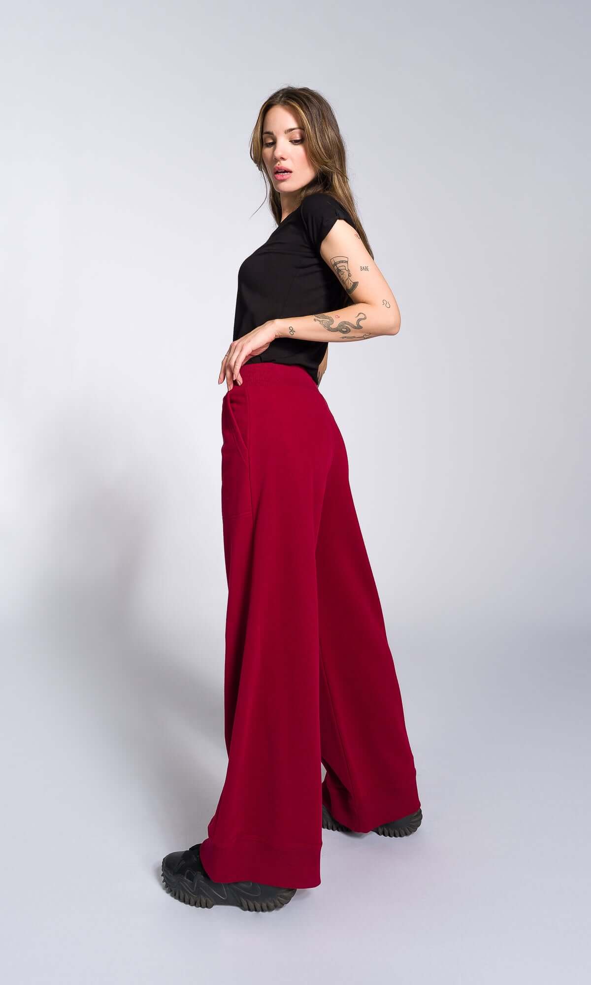 Soft Cotton Wide Leg Pants - AAKASHA
