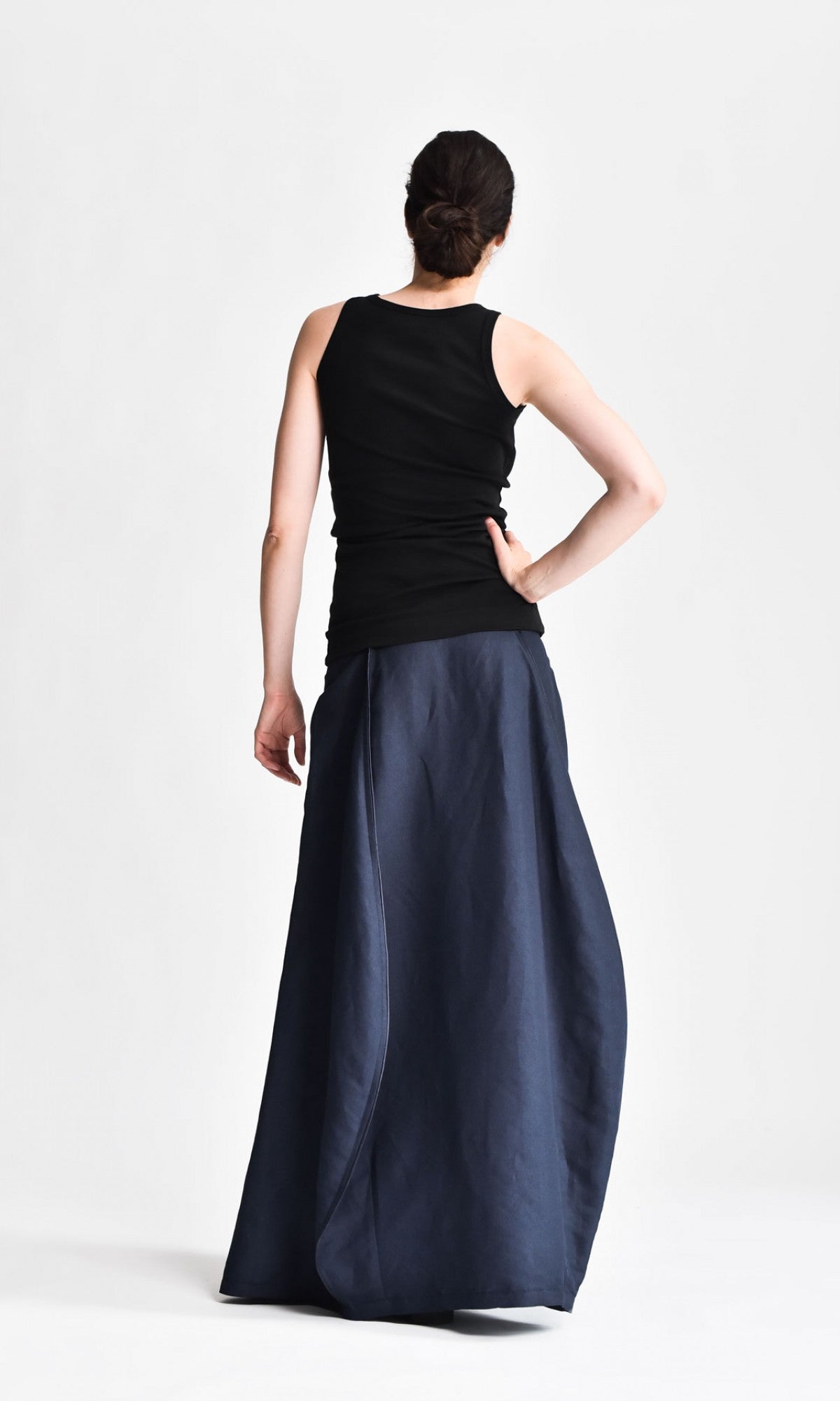 Linen Maxi Skirt - AAKASHA