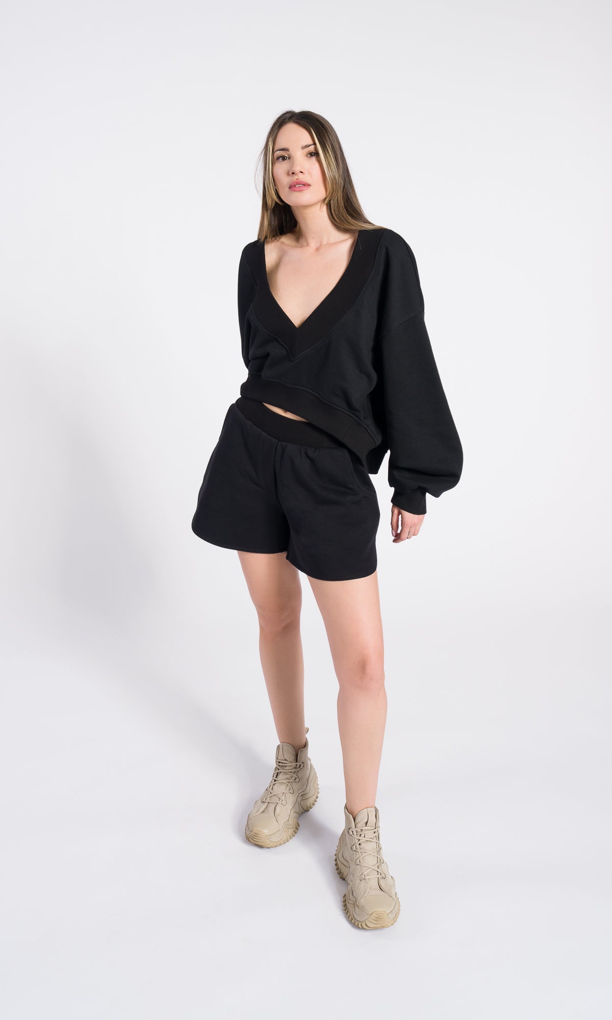 Pantaloncini in cotone con tasche