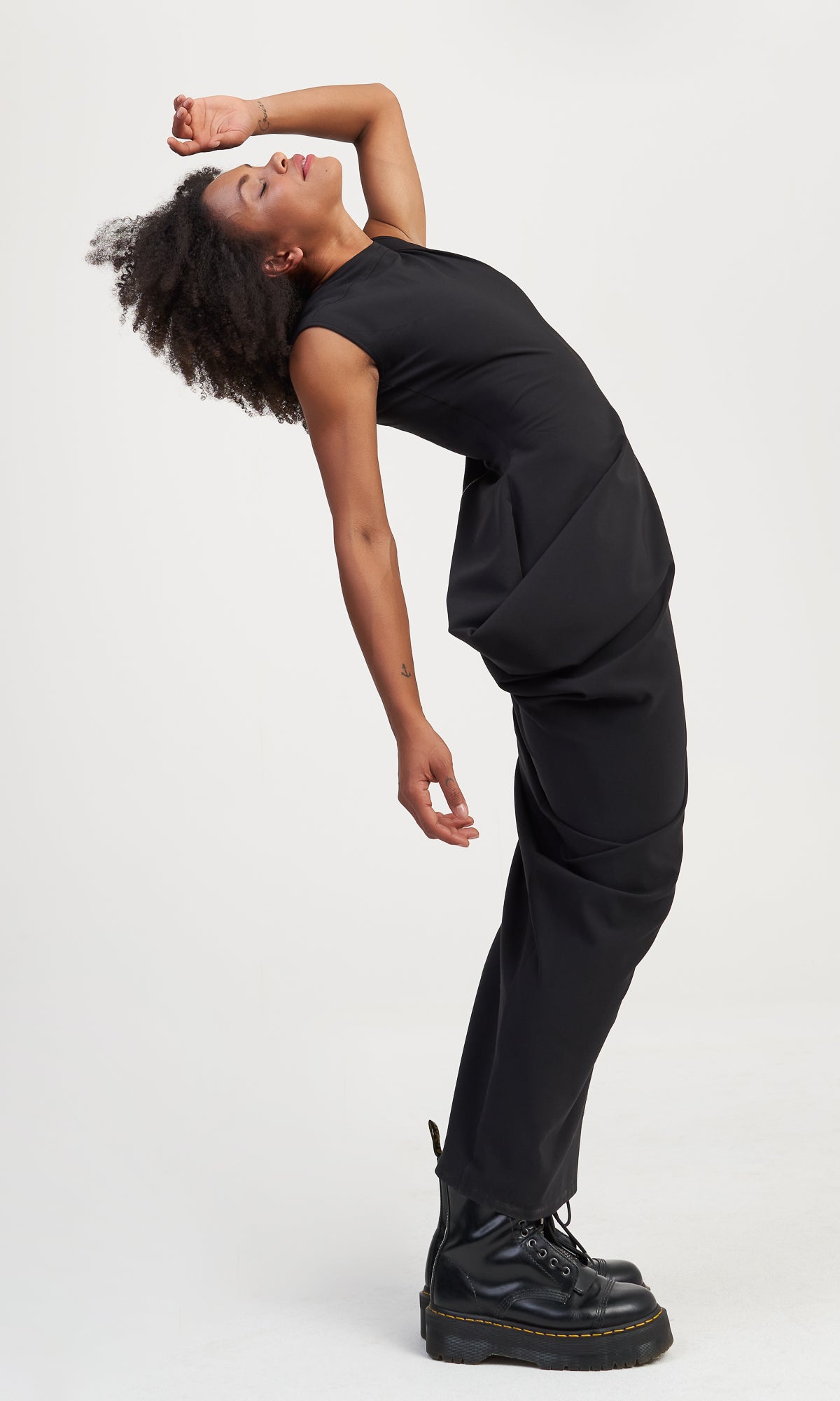 Long Asymmetric Draped Dress - AAKASHA