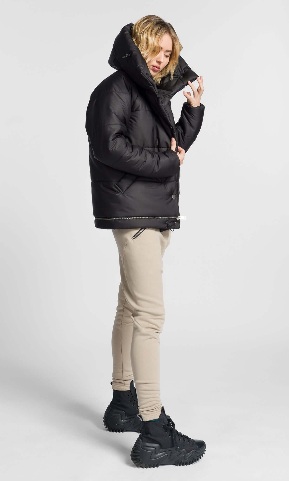 Veste matelassée droite amovible