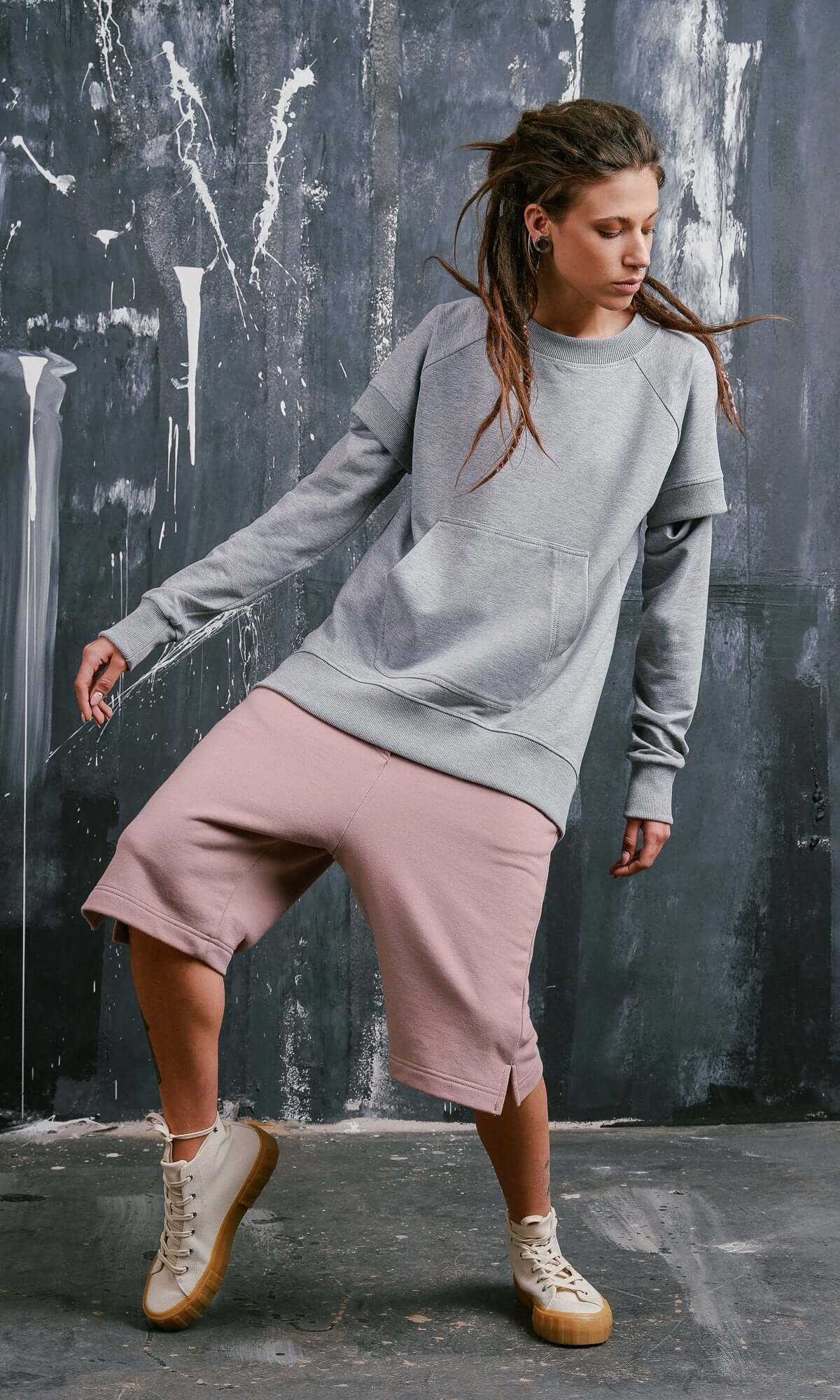 Sweat-shirt kangourou multifaçon