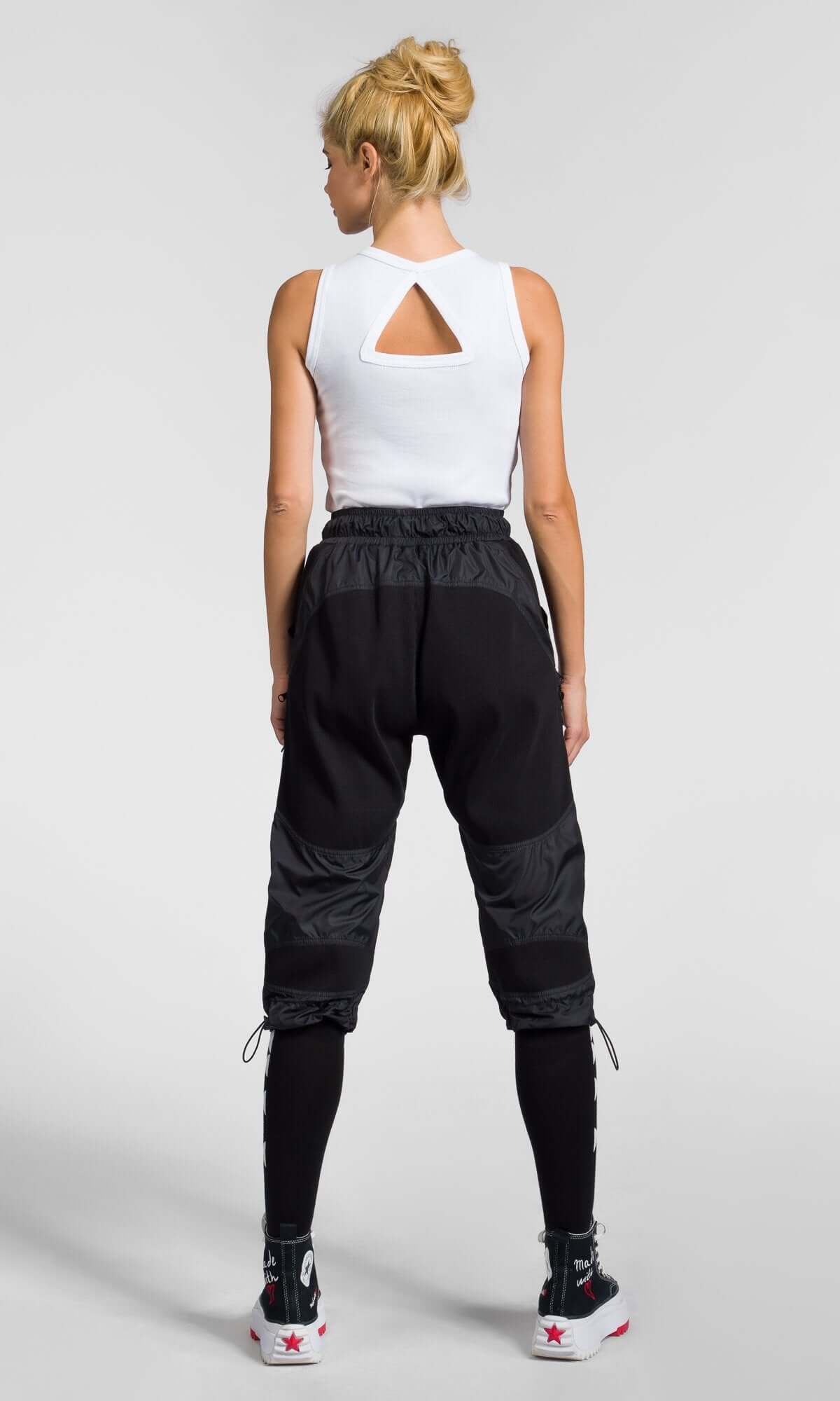 Pantalon de jogging côtelé aux genoux