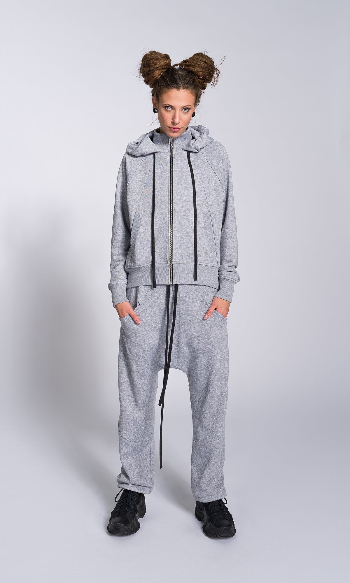 Zip-up Hooded Sweatshirt - AAKASHA