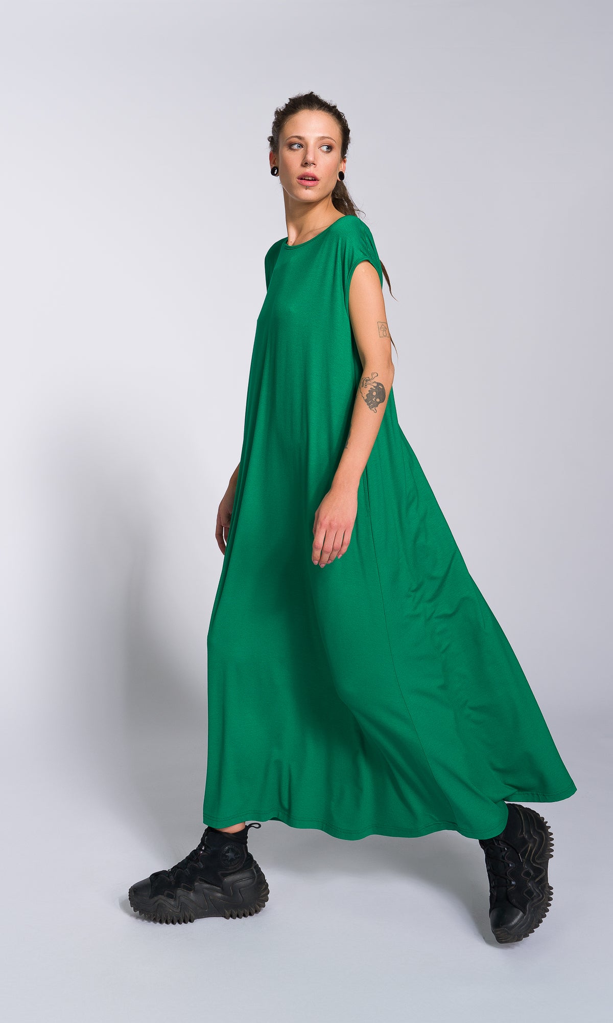 Casual Sleeveless Midi Dress - AAKASHA