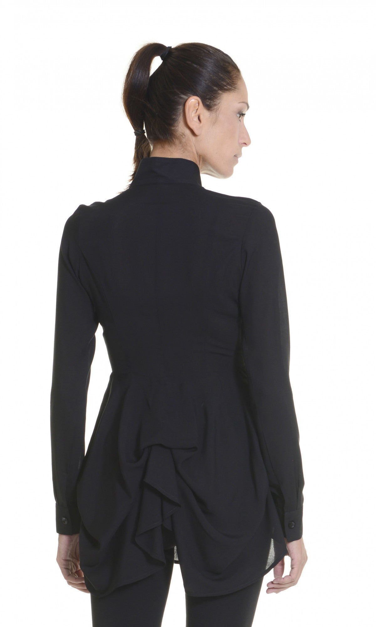 Fitted Peplum Shirt - AAKASHA